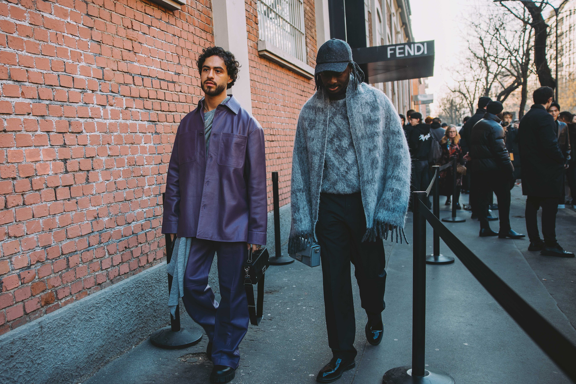 Streetstyle tijdens de Milaanse mannenmodeweek