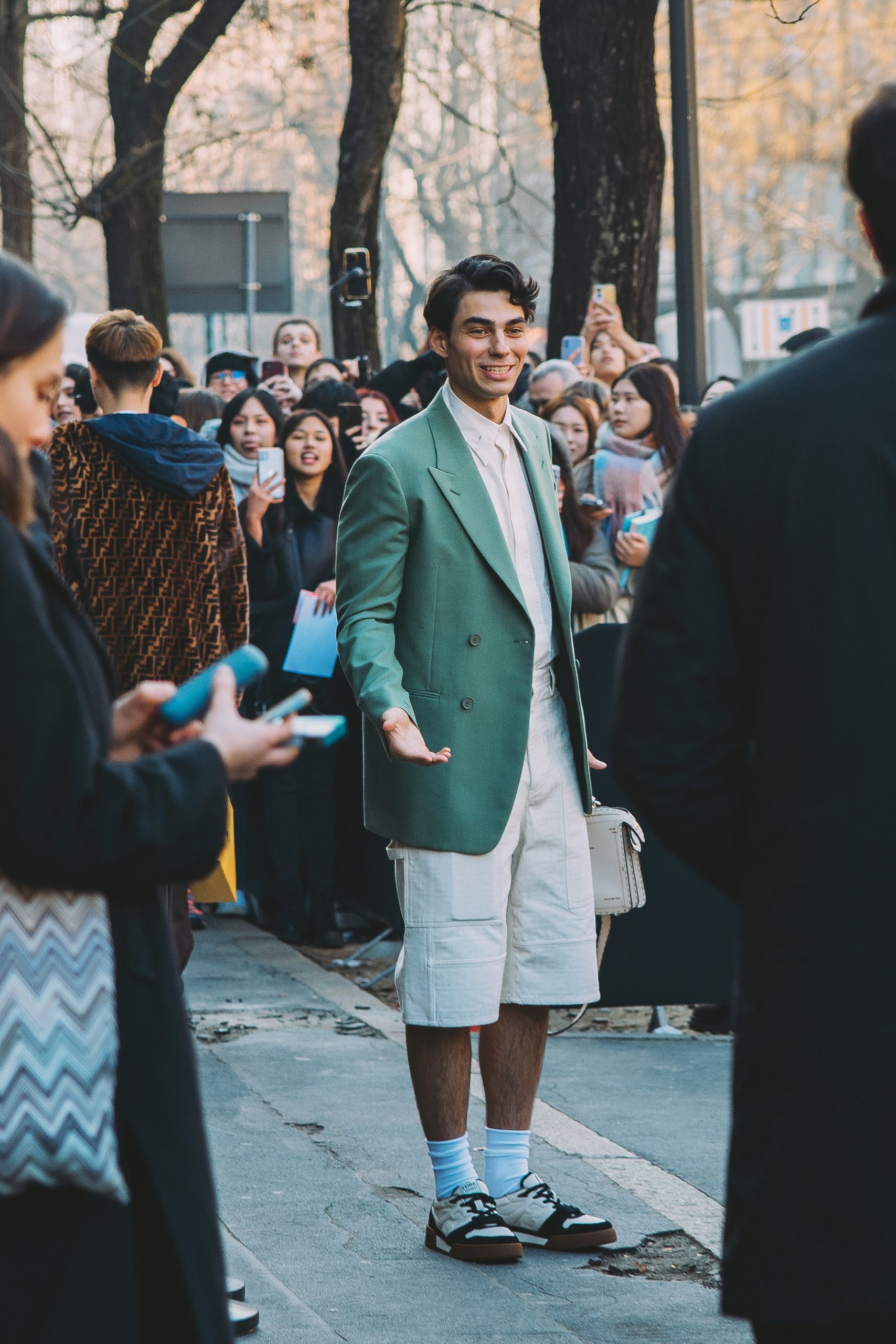 Streetstyle tijdens de Milaanse mannenmodeweek