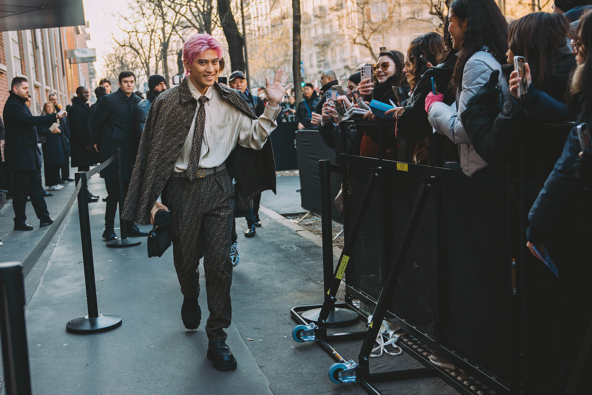 Streetstyle tijdens de Milaanse mannenmodeweek