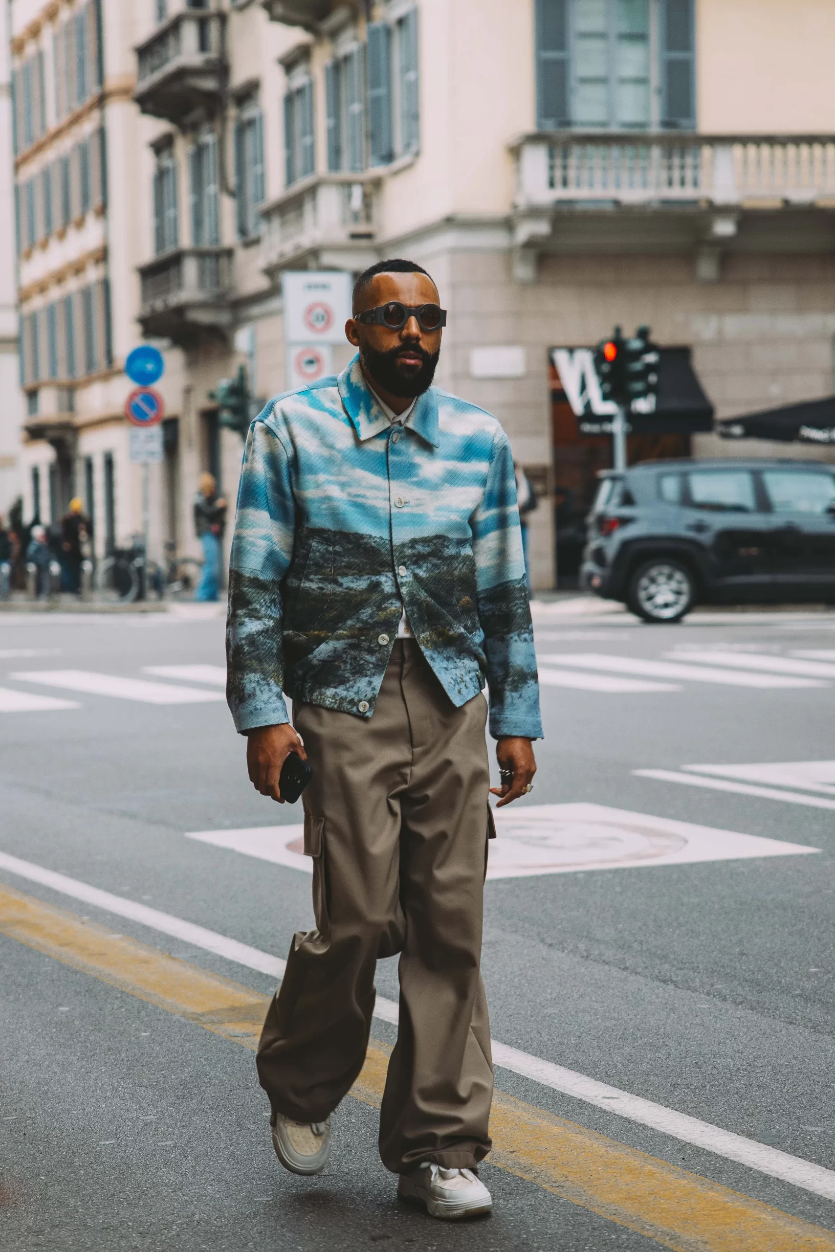Streetstyle tijdens Milan Men's Fashion Week herfst/winter 2024