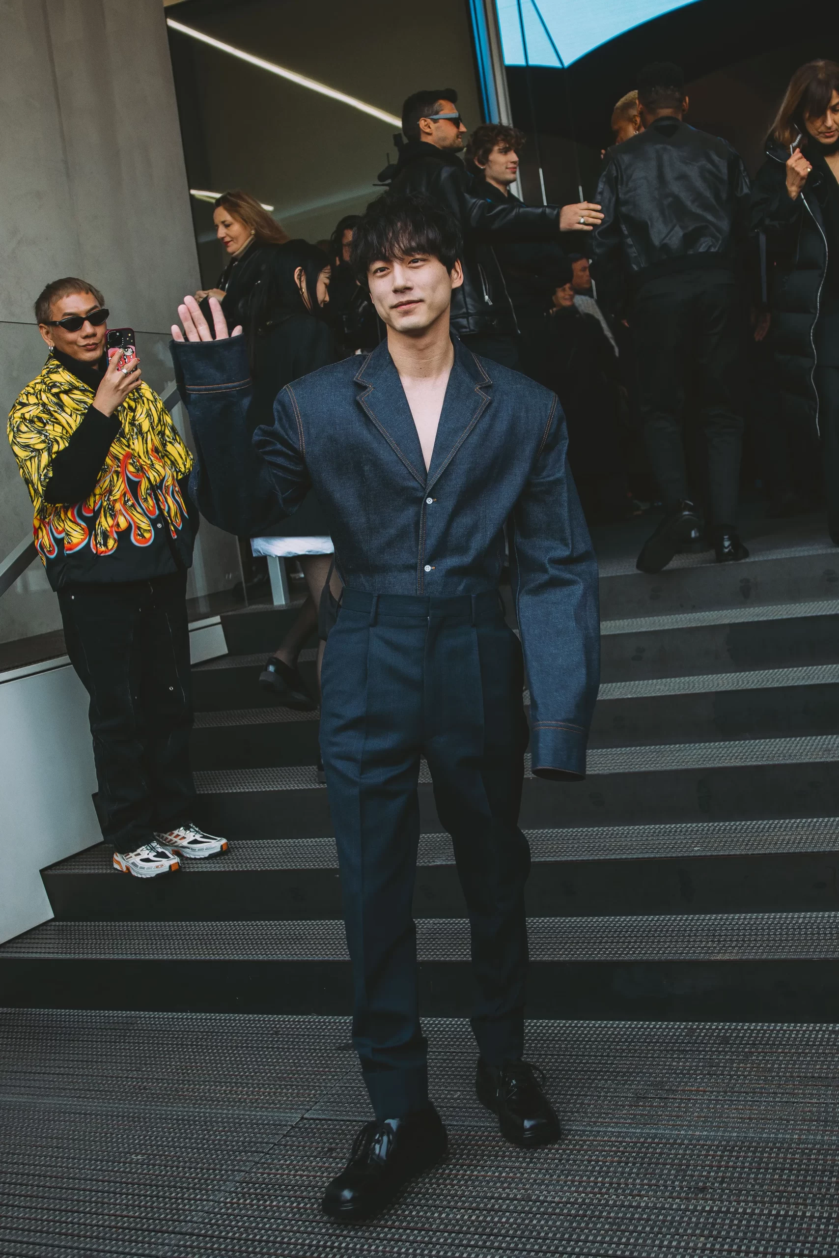 Streetstyle tijdens de Milaanse mannenmodeweek