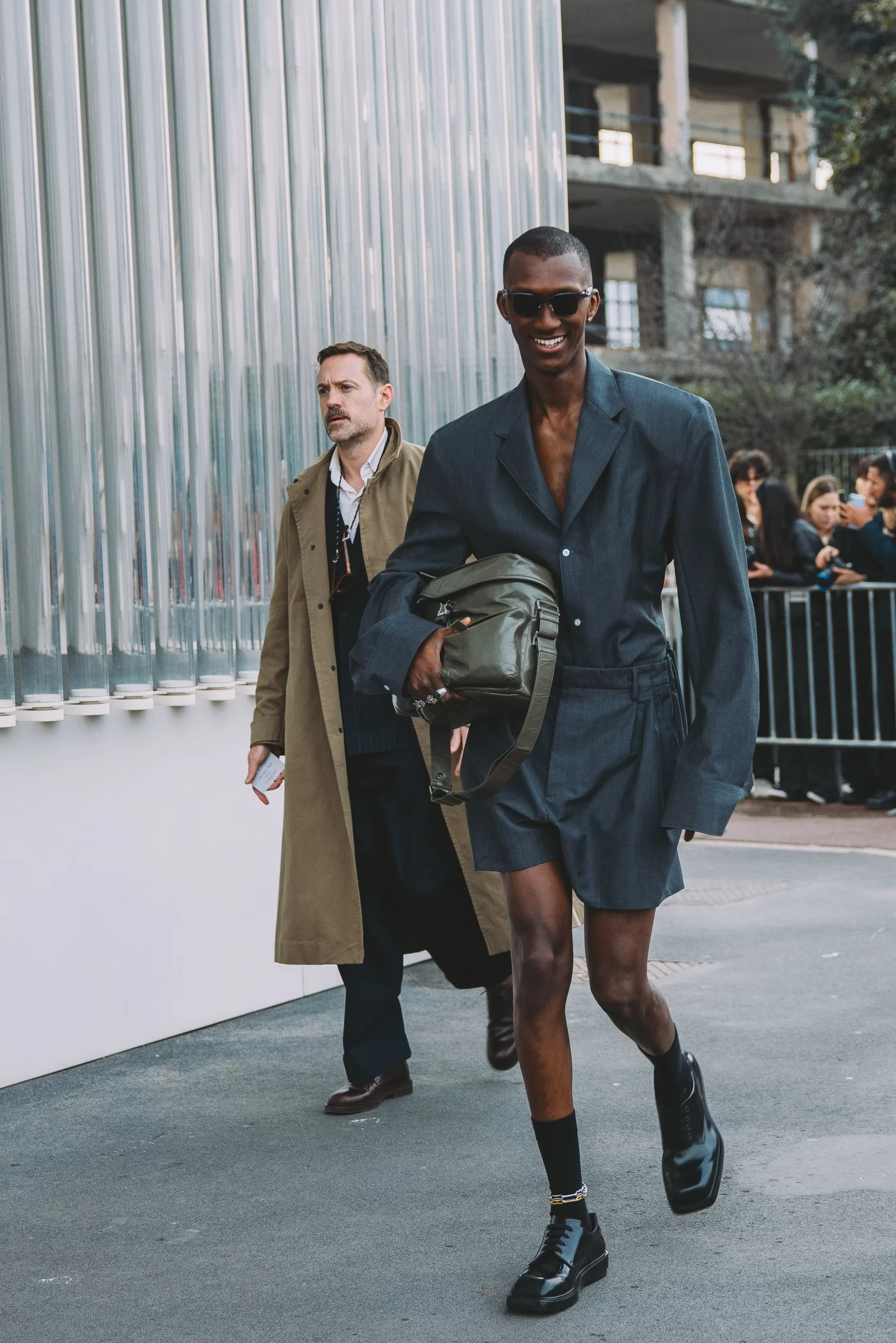 Streetstyle tijdens de Milaanse mannenmodeweek