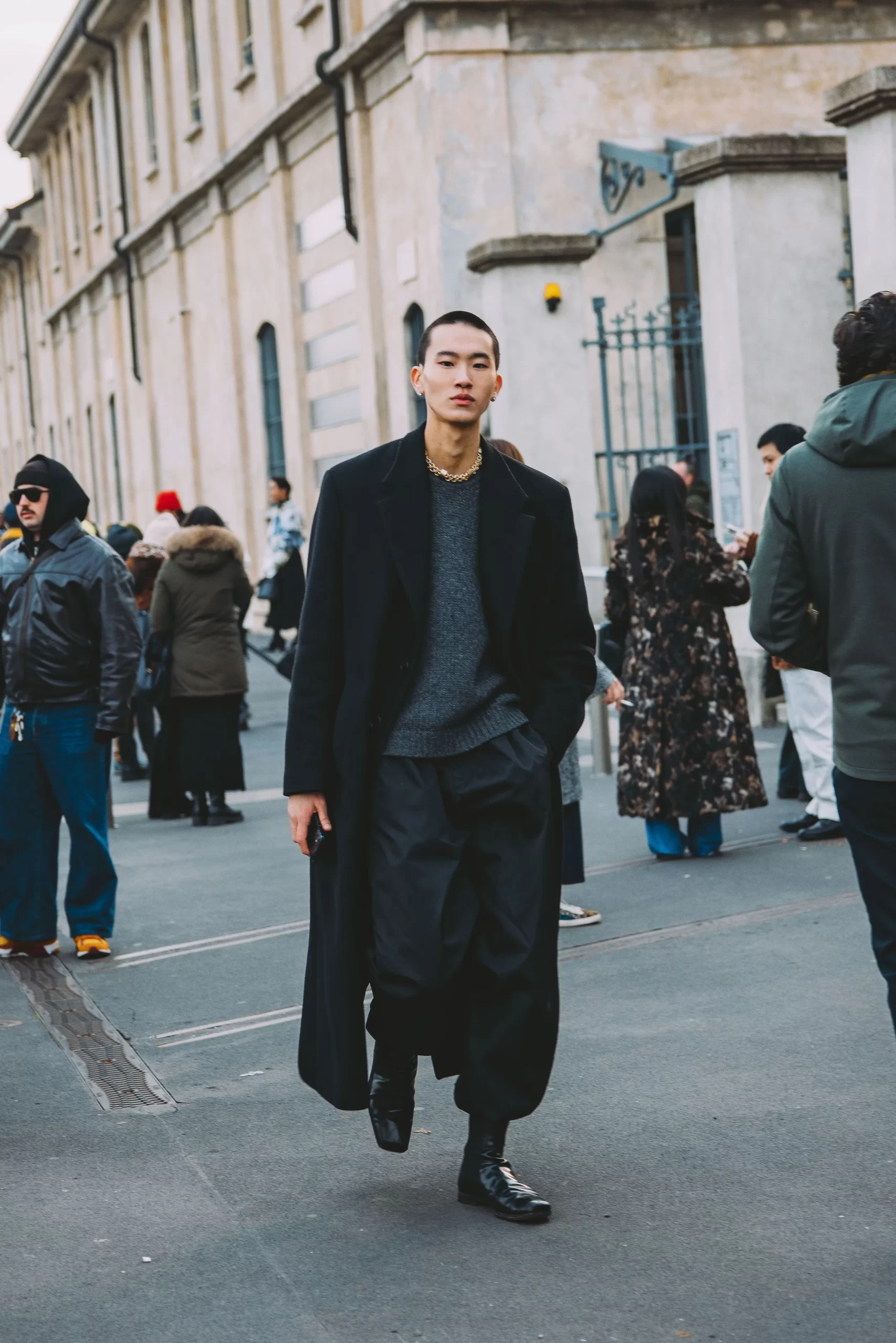 Streetstyle tijdens de Milaanse mannenmodeweek