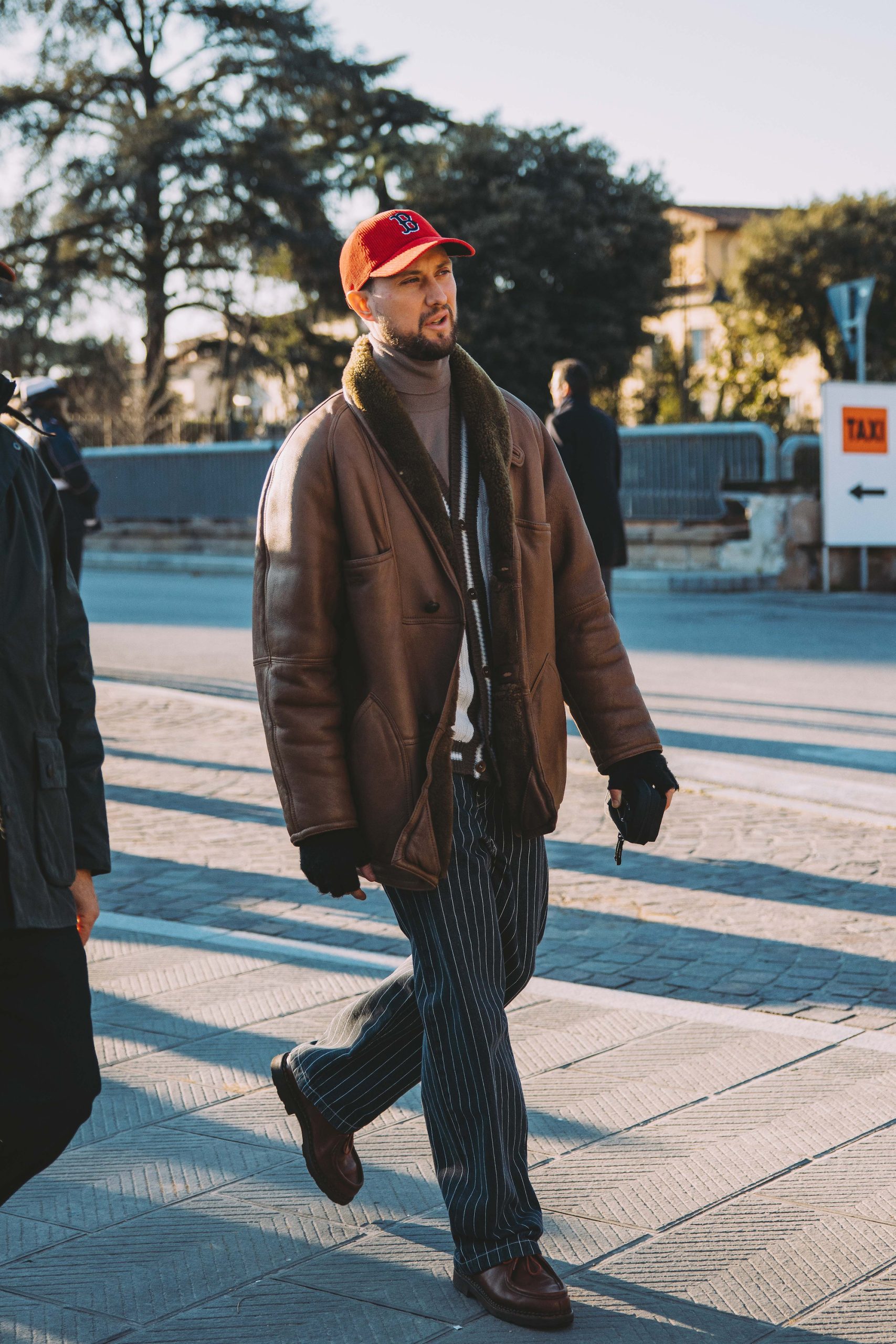 Streetstyle tijdens Pitti Uomo herfst/winter 2024
