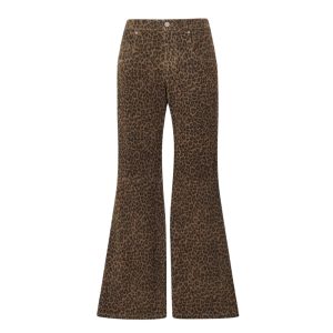 Flared broek met luipaardprint van Dodo Bar Or
