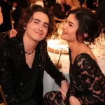 Timothée Chalamet en Kylie Jenner bij de Golden Globes 2024