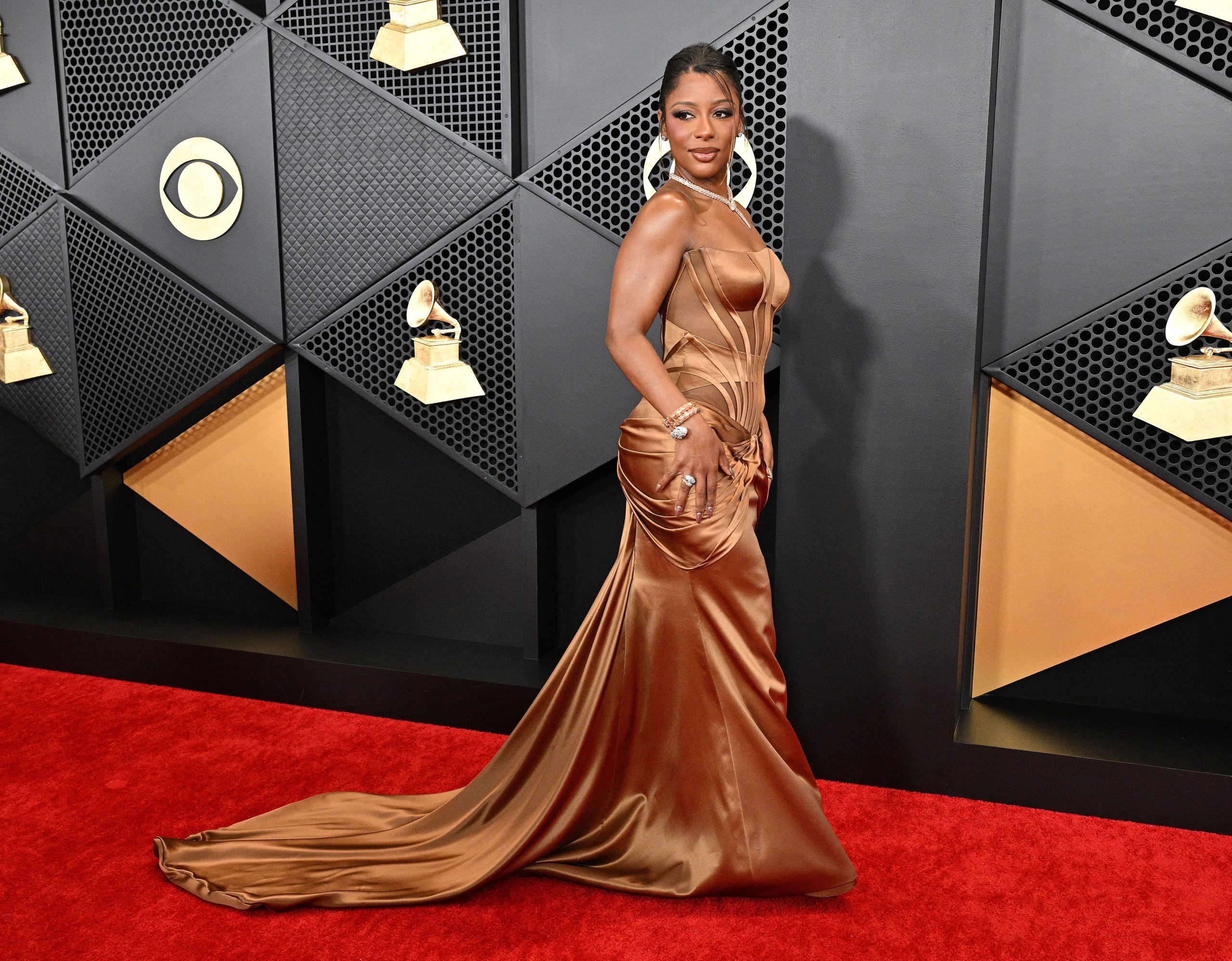 Victoria Monet tijdens de 66e Grammy Awards in Los Angeles, VS. TikTok content creators om te volgen tijdens Black History Month en daarna