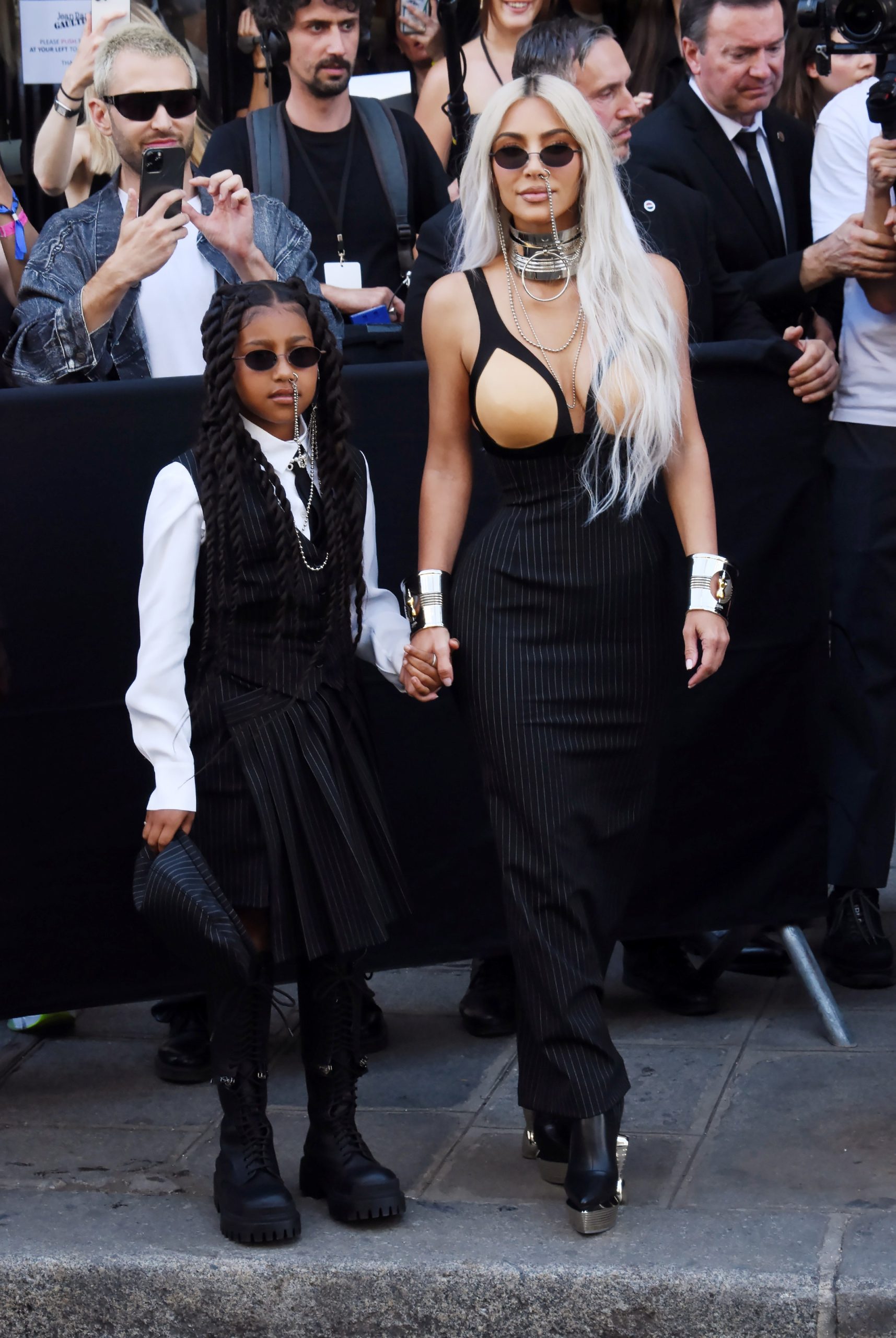 north west Kim kardashian fashion week