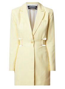 Jacquemus geel colbert streetstyletrend