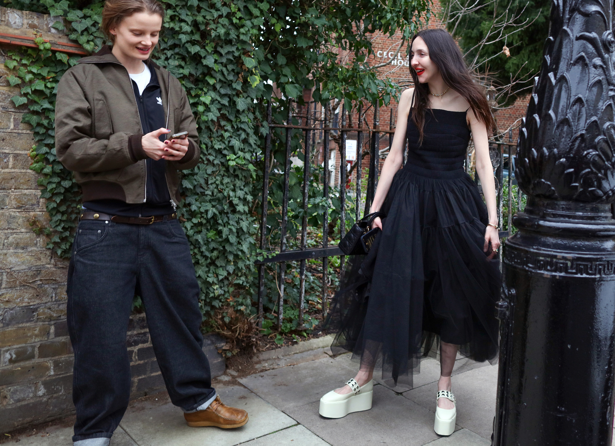 Streetstyle tijdens London Fashion Week herfst/winter 2024
