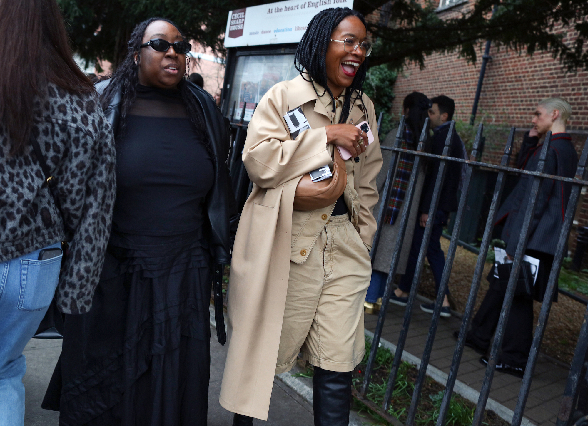 Streetstyle tijdens London Fashion Week herfst/winter 2024