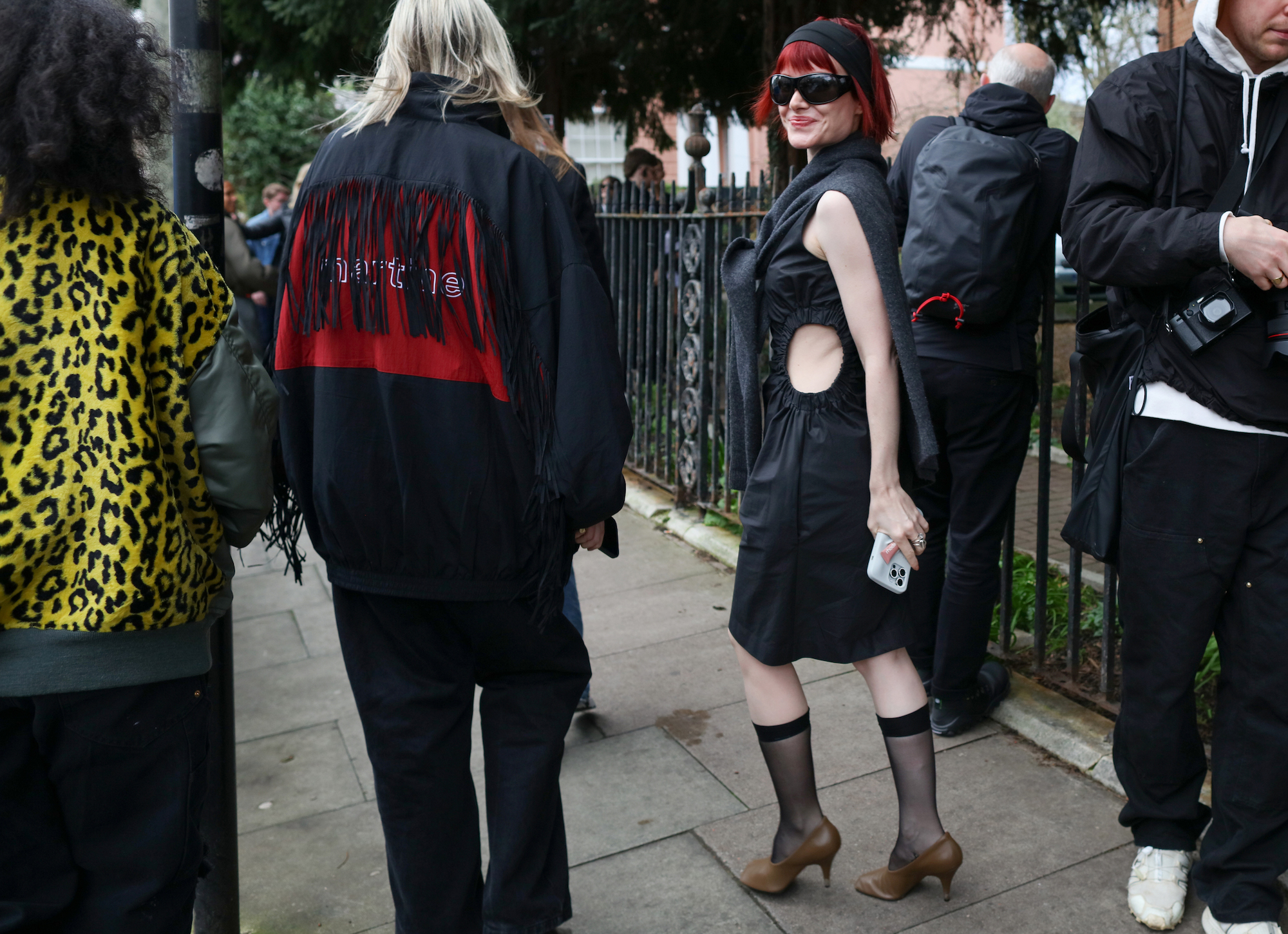 Streetstyle tijdens London Fashion Week herfst/winter 2024