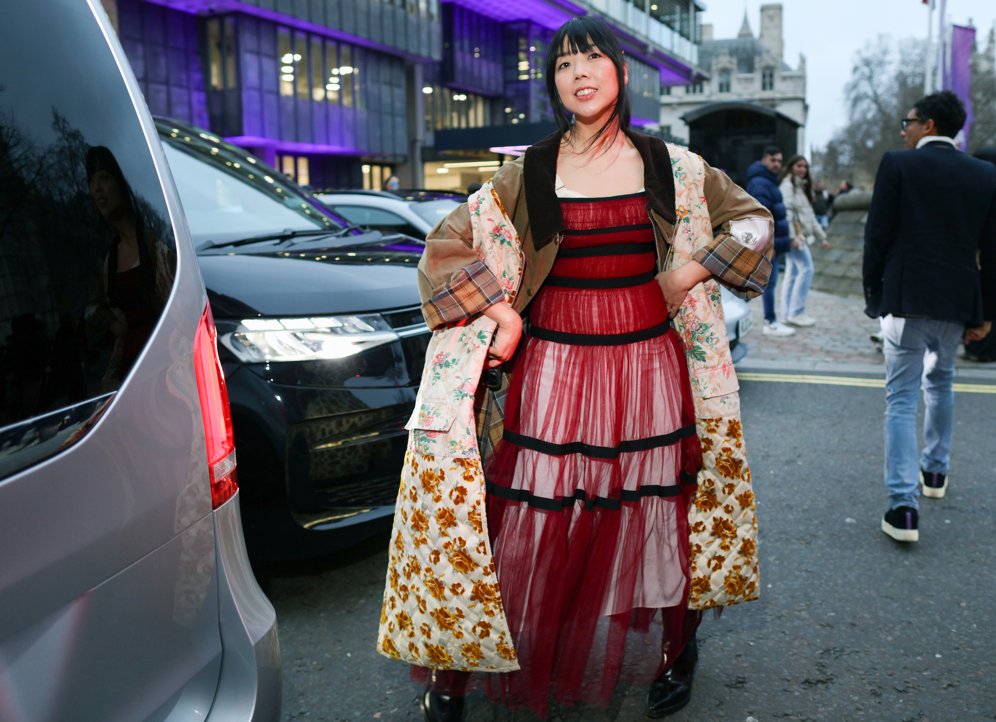 Streetstyle tijdens London Fashion Week herfst/winter 2024
