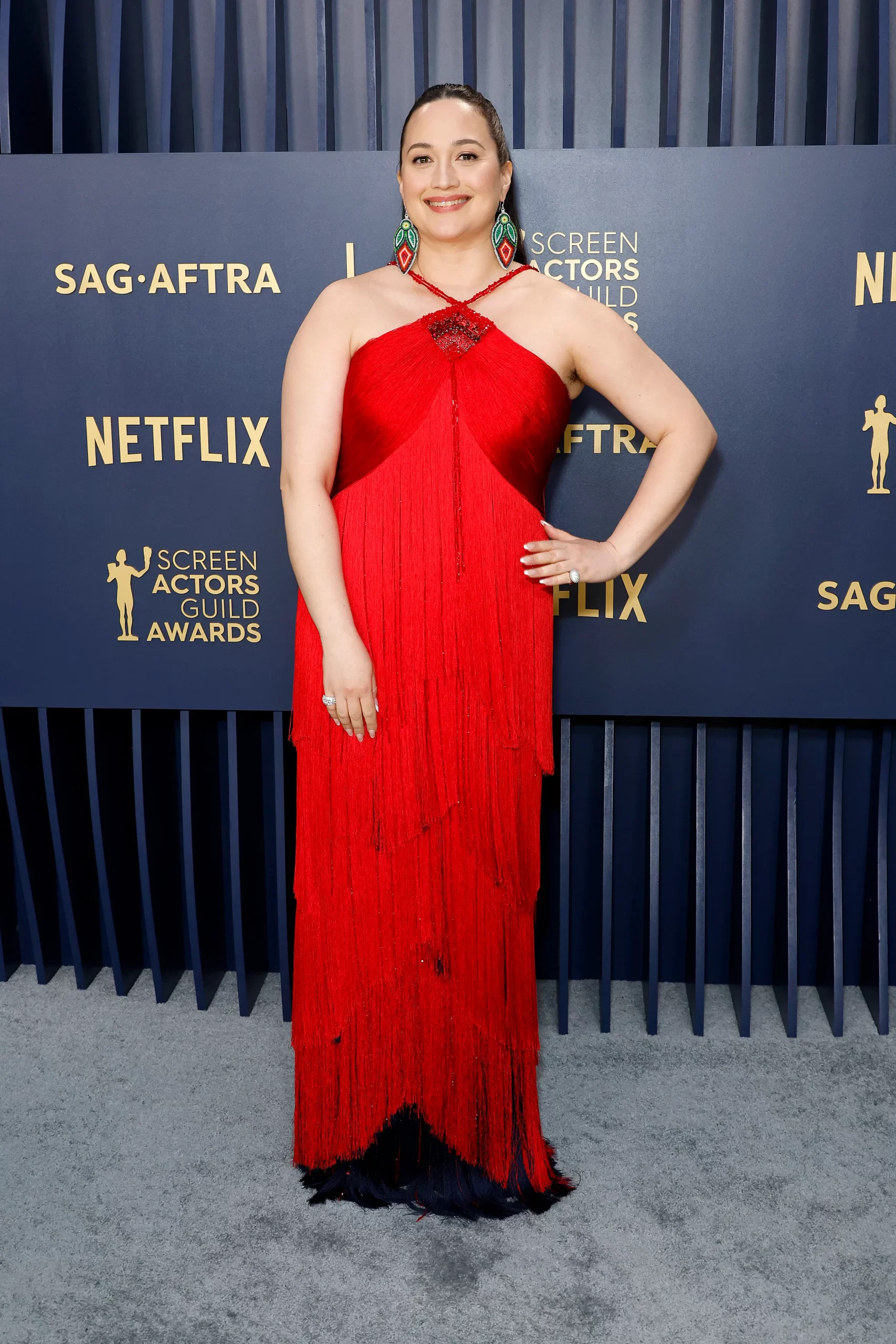 Lily Gladstone in Armani