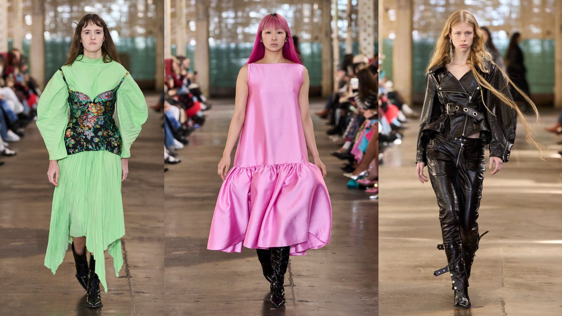 Marques'Almeida NYFW fw 2024 lakleren schoenen