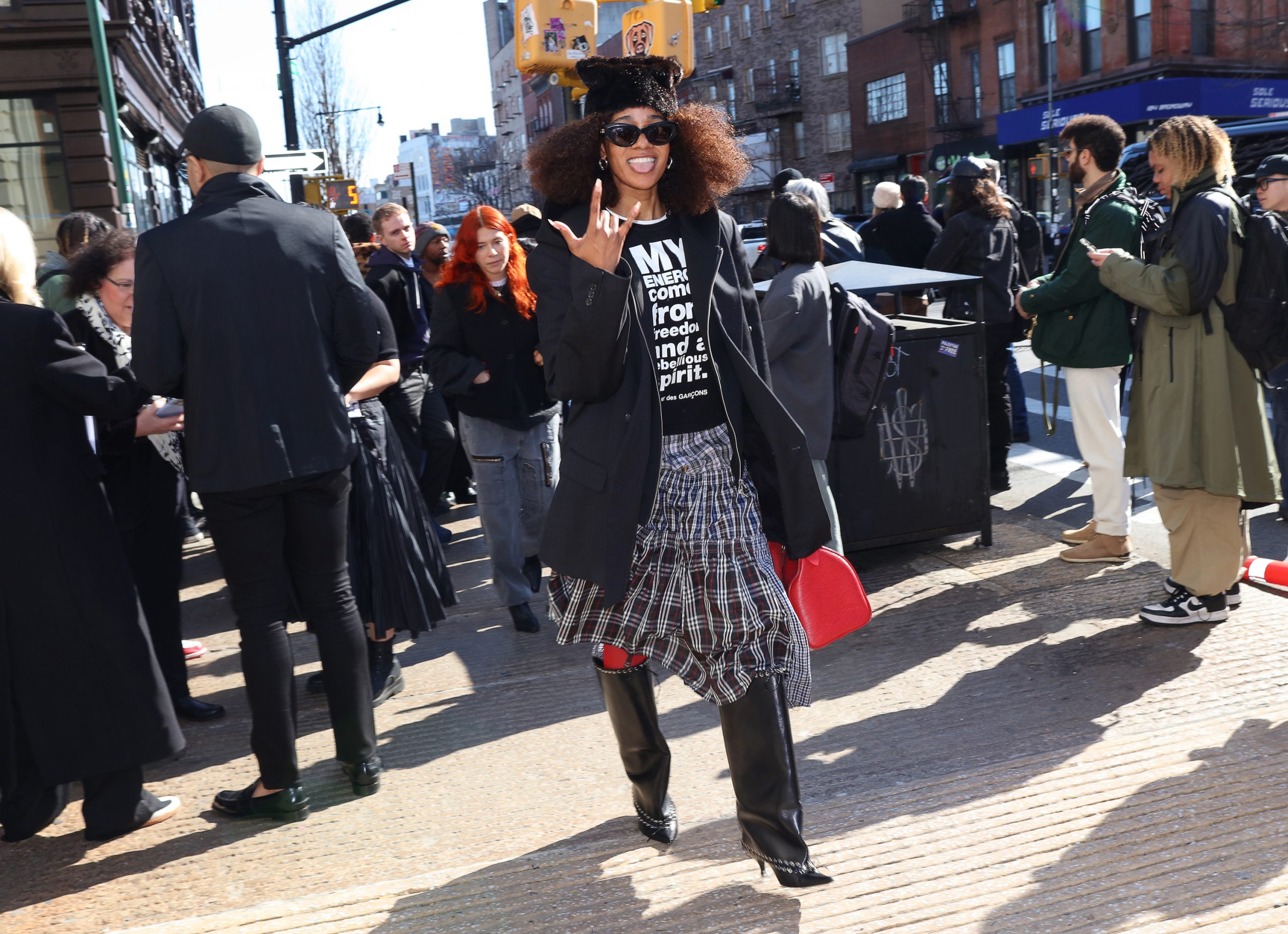 New York Fashion Week streetstyle lakleren schoenen trend