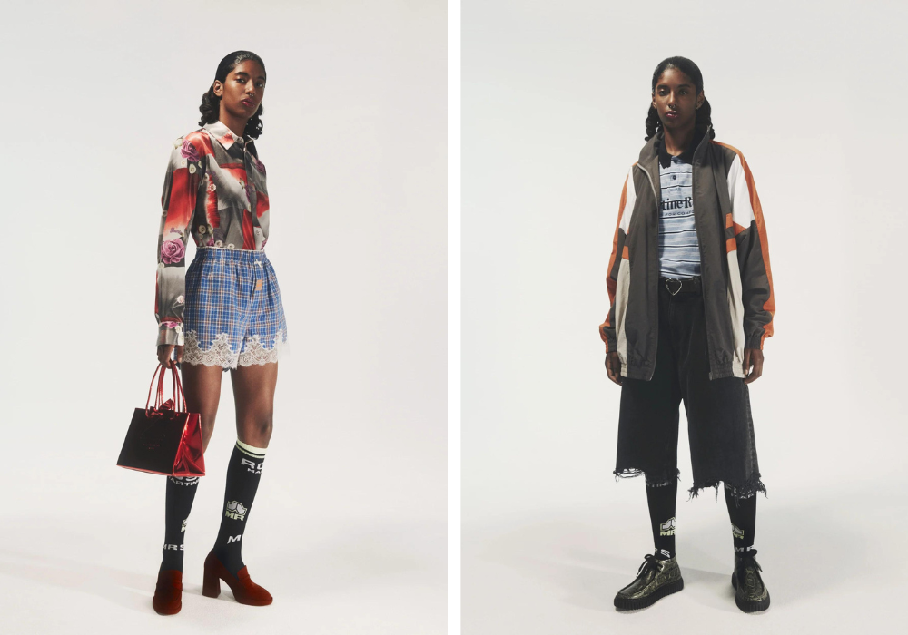 Beelden van de Martine Rose x Clarks collectie