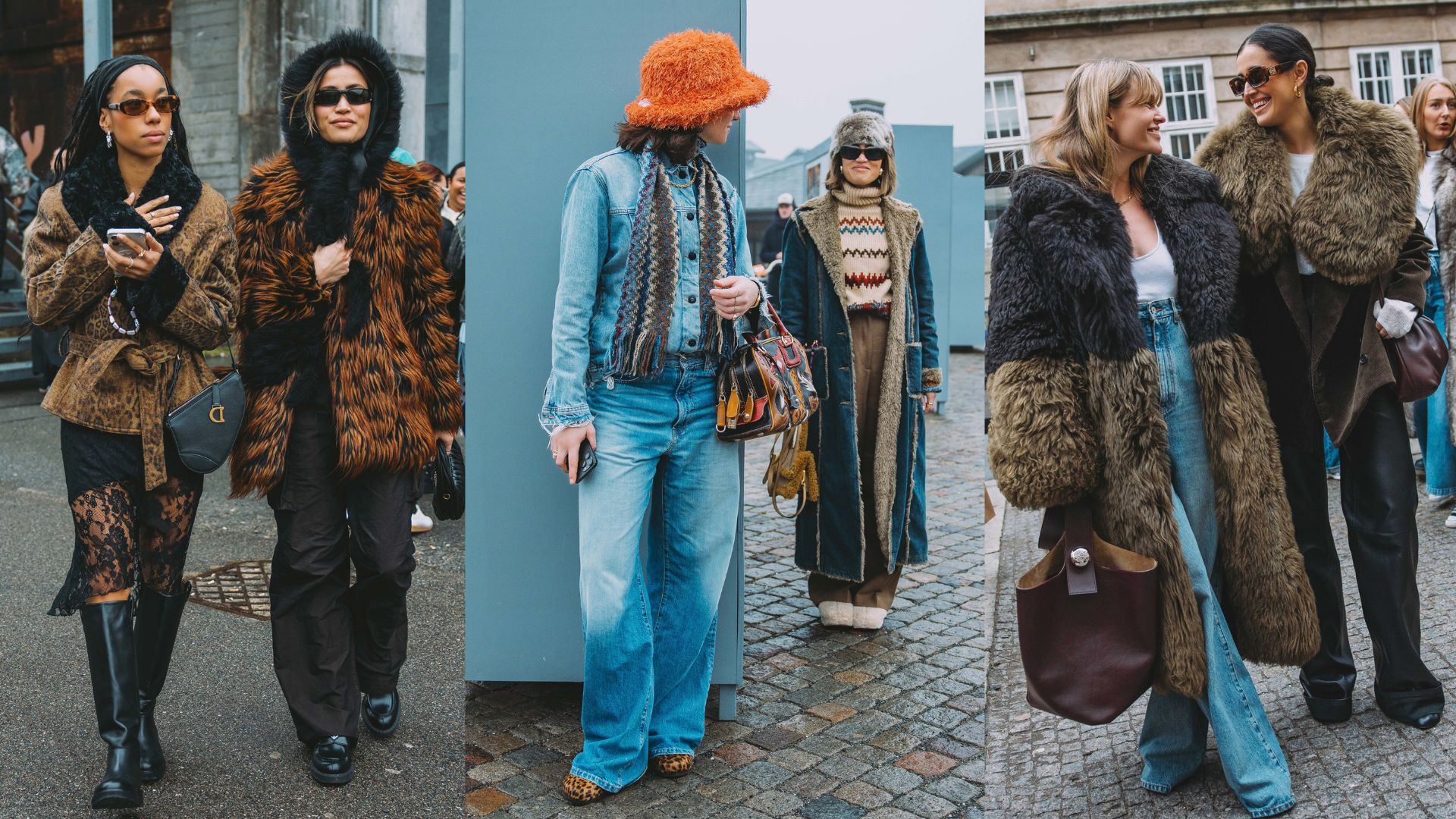 Streetstyle CPHFW trend fake fur