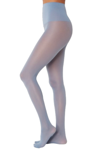 Swedish Stockings blauwe panty trend CPHFW streetstyle