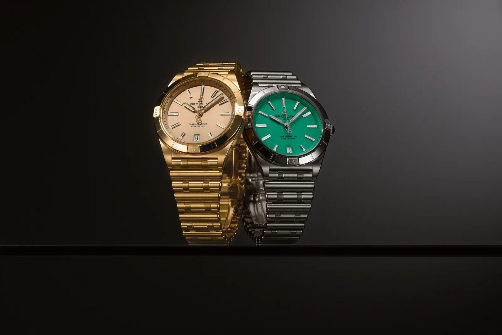 De horloges uit de samenwerking van VB en Breitling