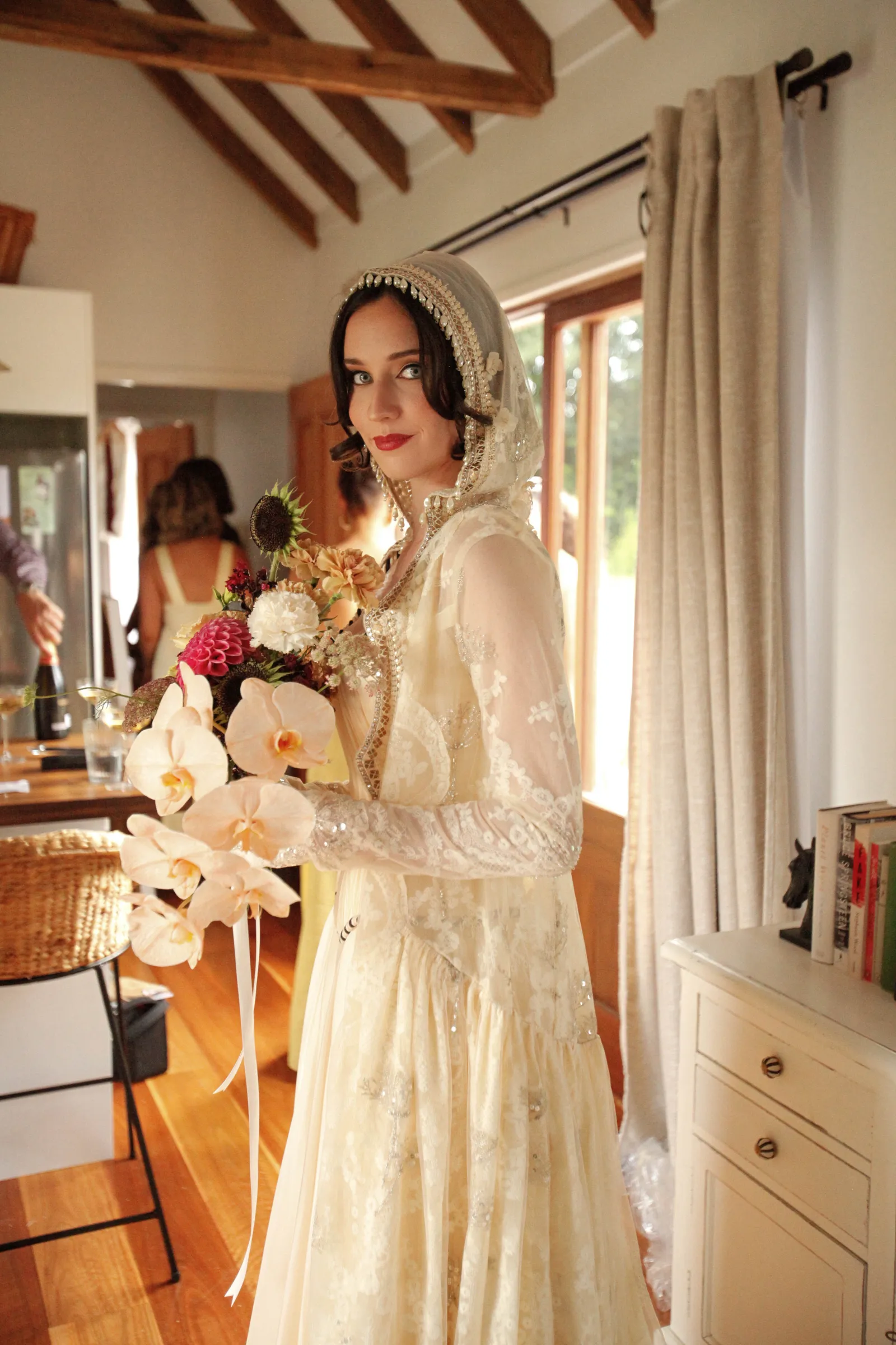 De bruid op haar grote dag