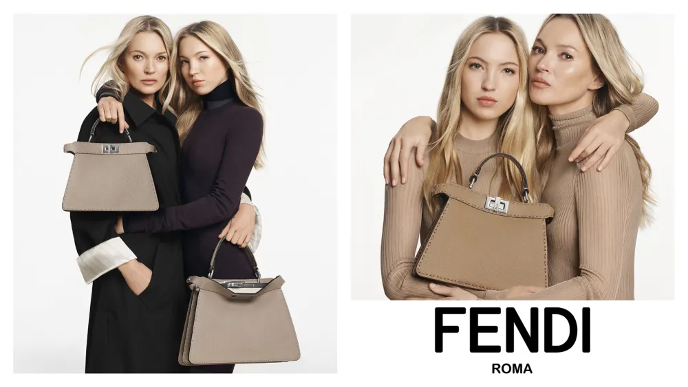 Kate en Lila Moss voor Fendi