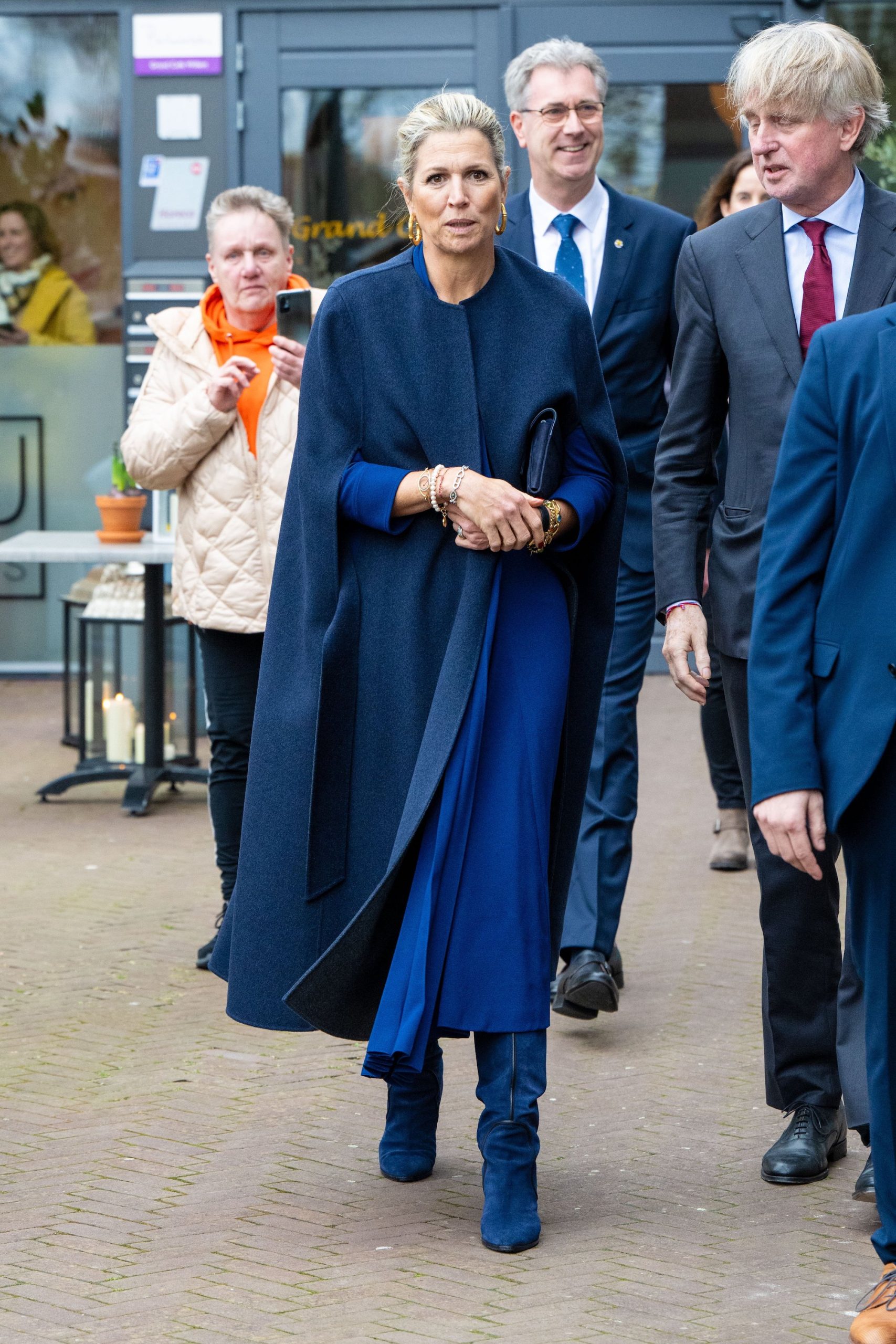Koningin Máxima in volledig blauwe look
