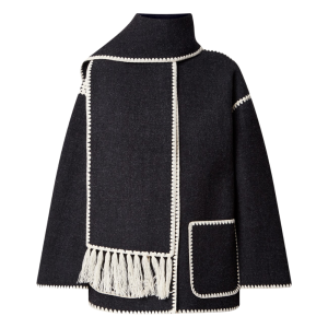 toteme jas met sjaal