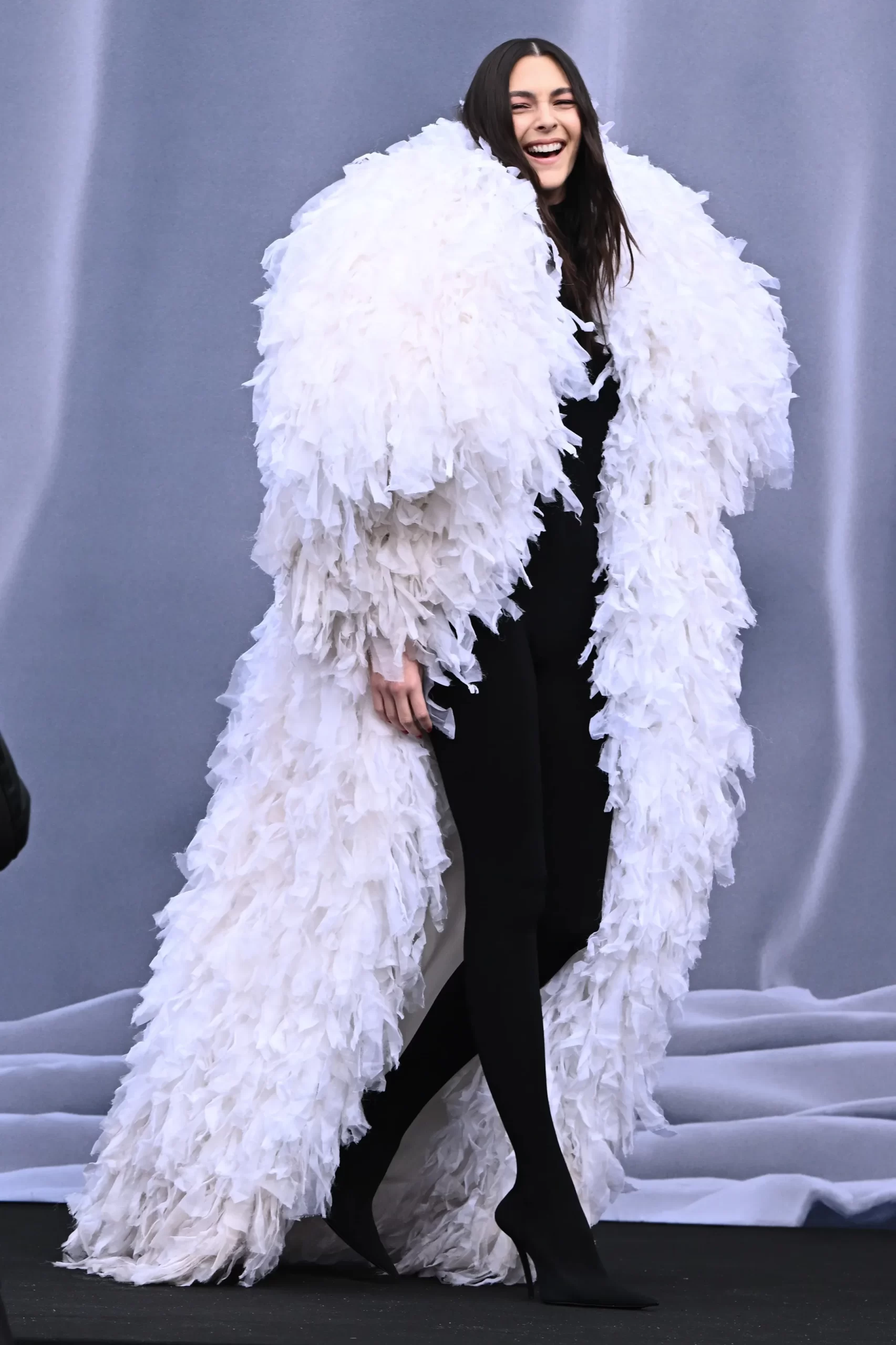 Vittoria Ceretti bij Balenciaga