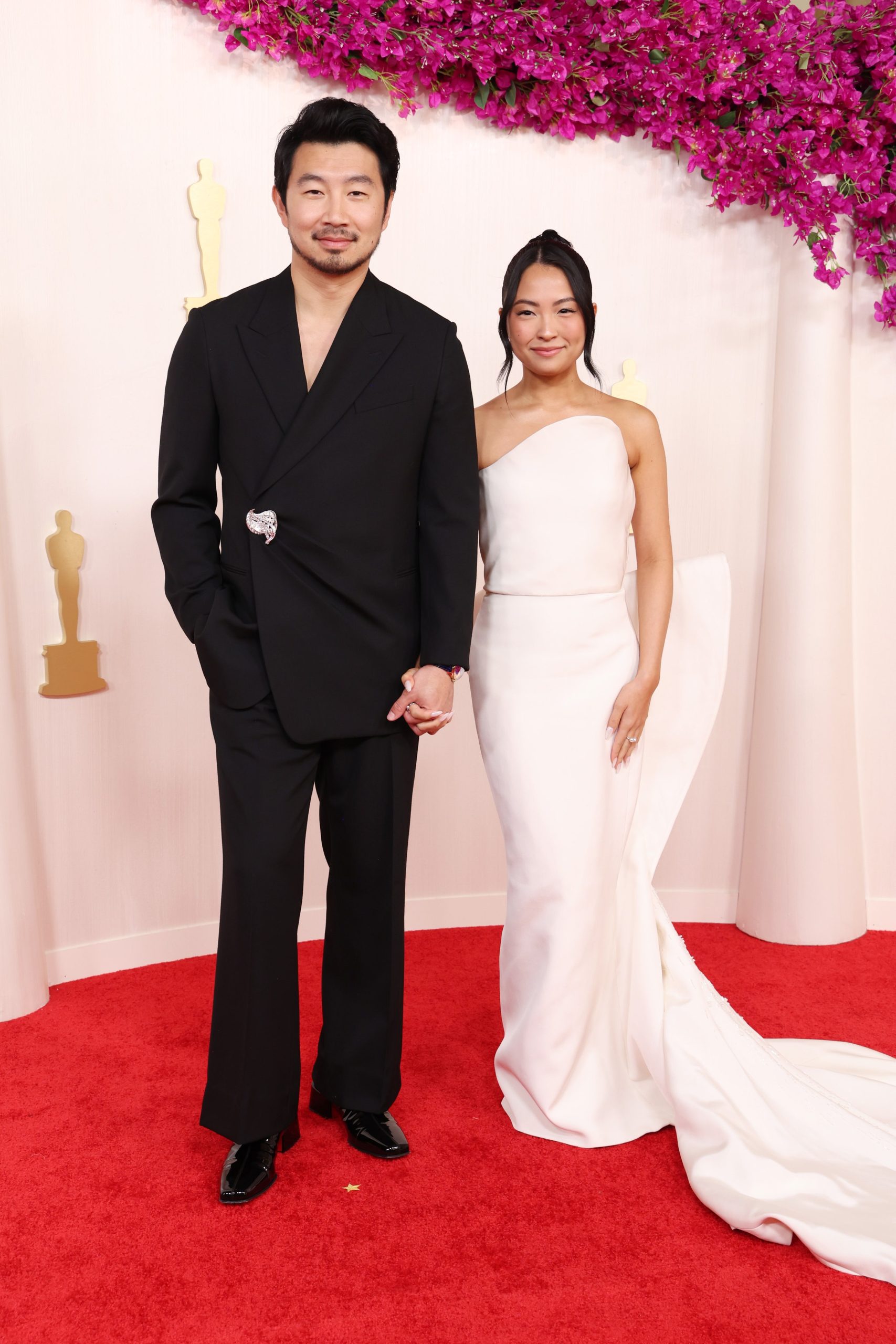 Simu Liu and Allison Hsu oscars 2024