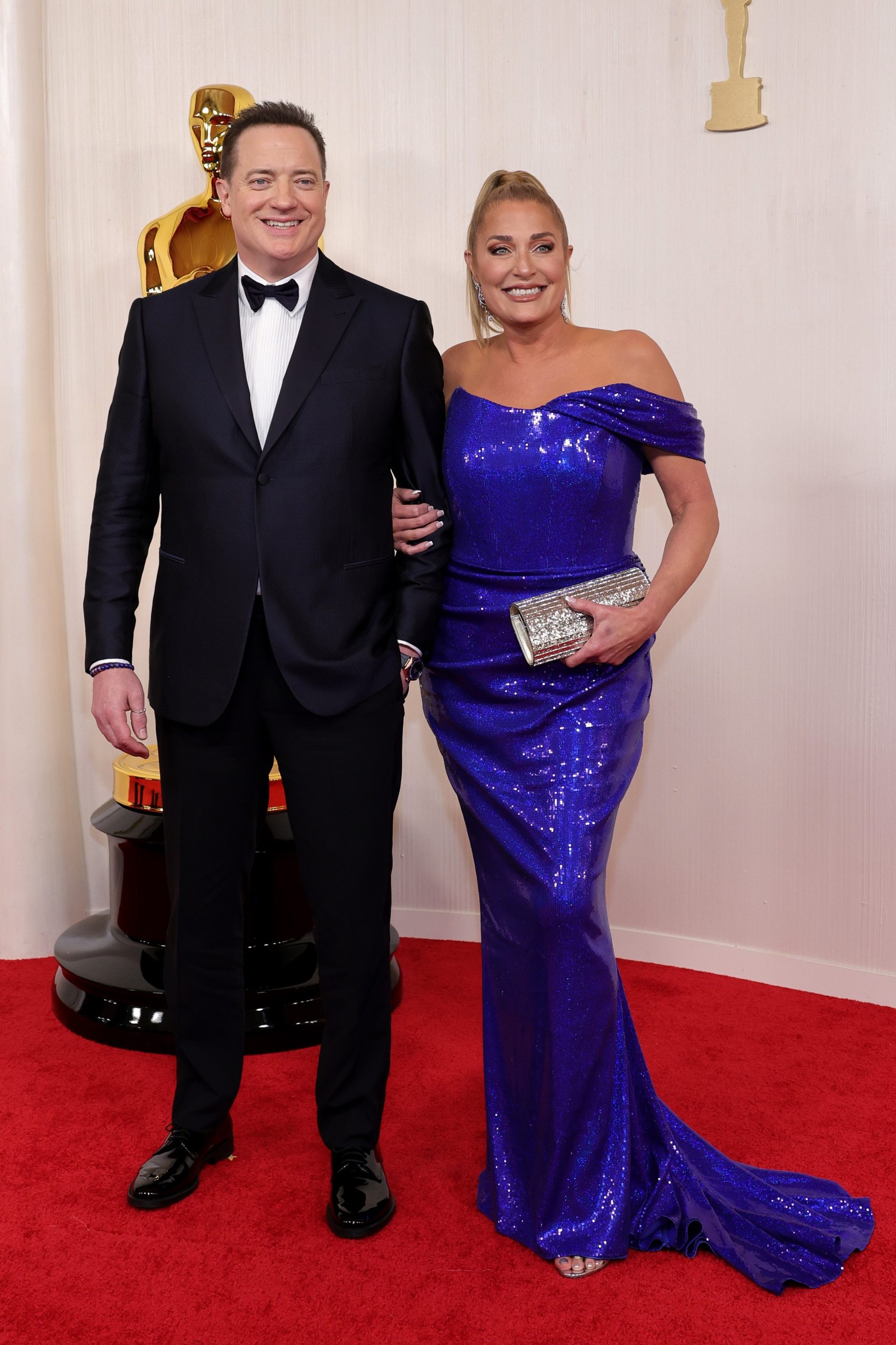 Brendan Fraser en Jeanne Moore oscars 2024