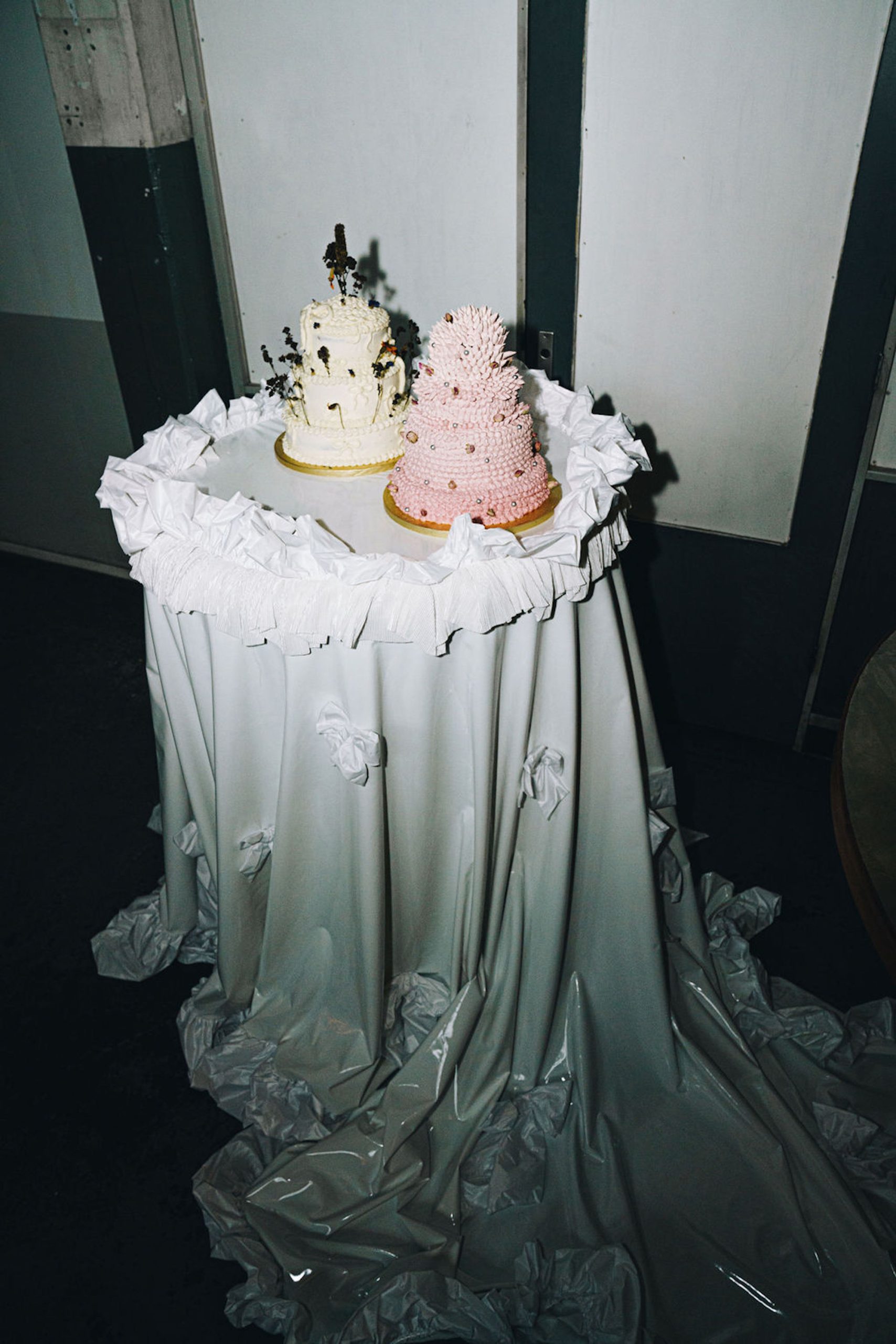 De taarten van Erin en Joey op hun grote dag