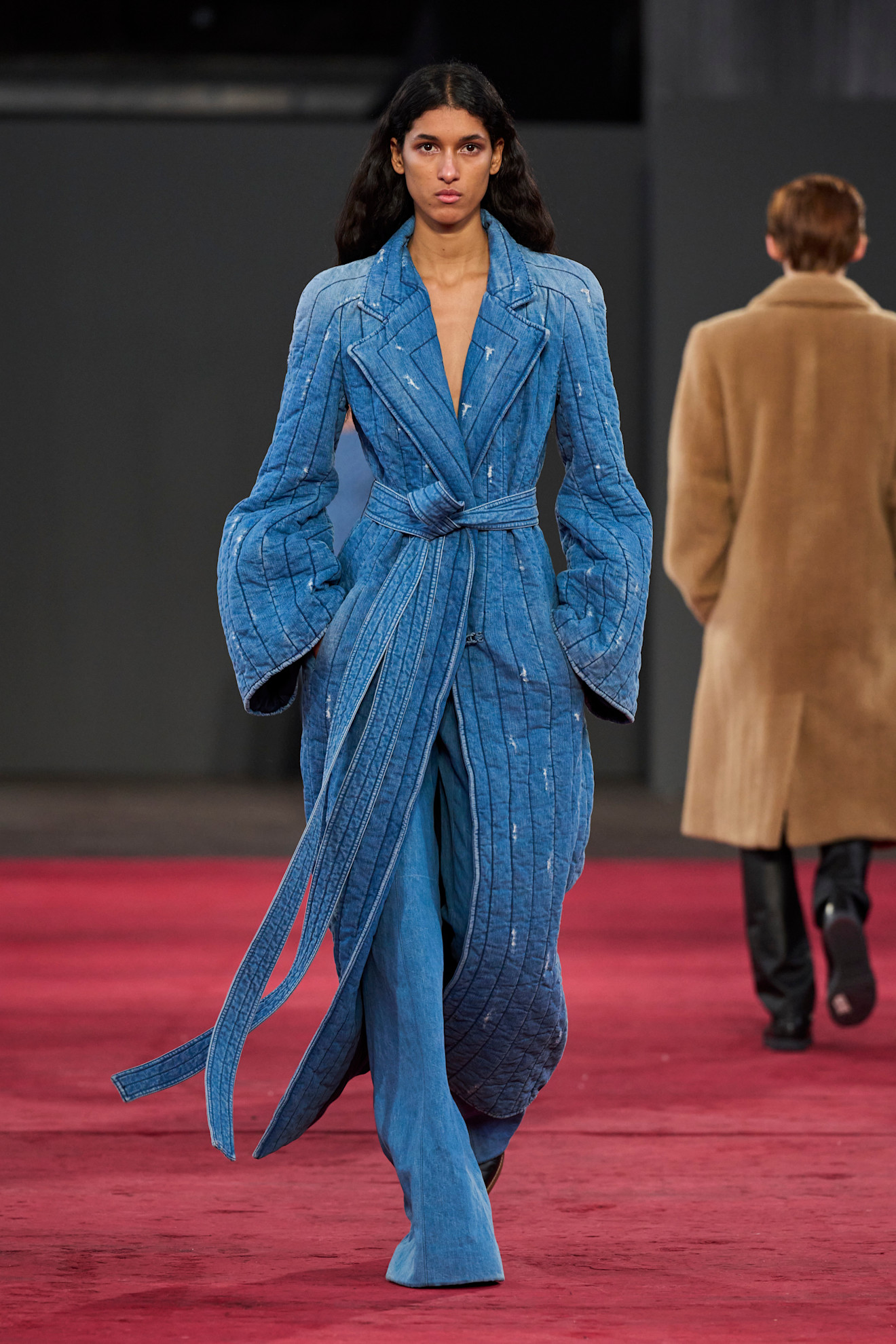 denim trenchcoat gabriela hearst