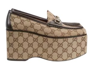 Gucci loafer platformschoenen