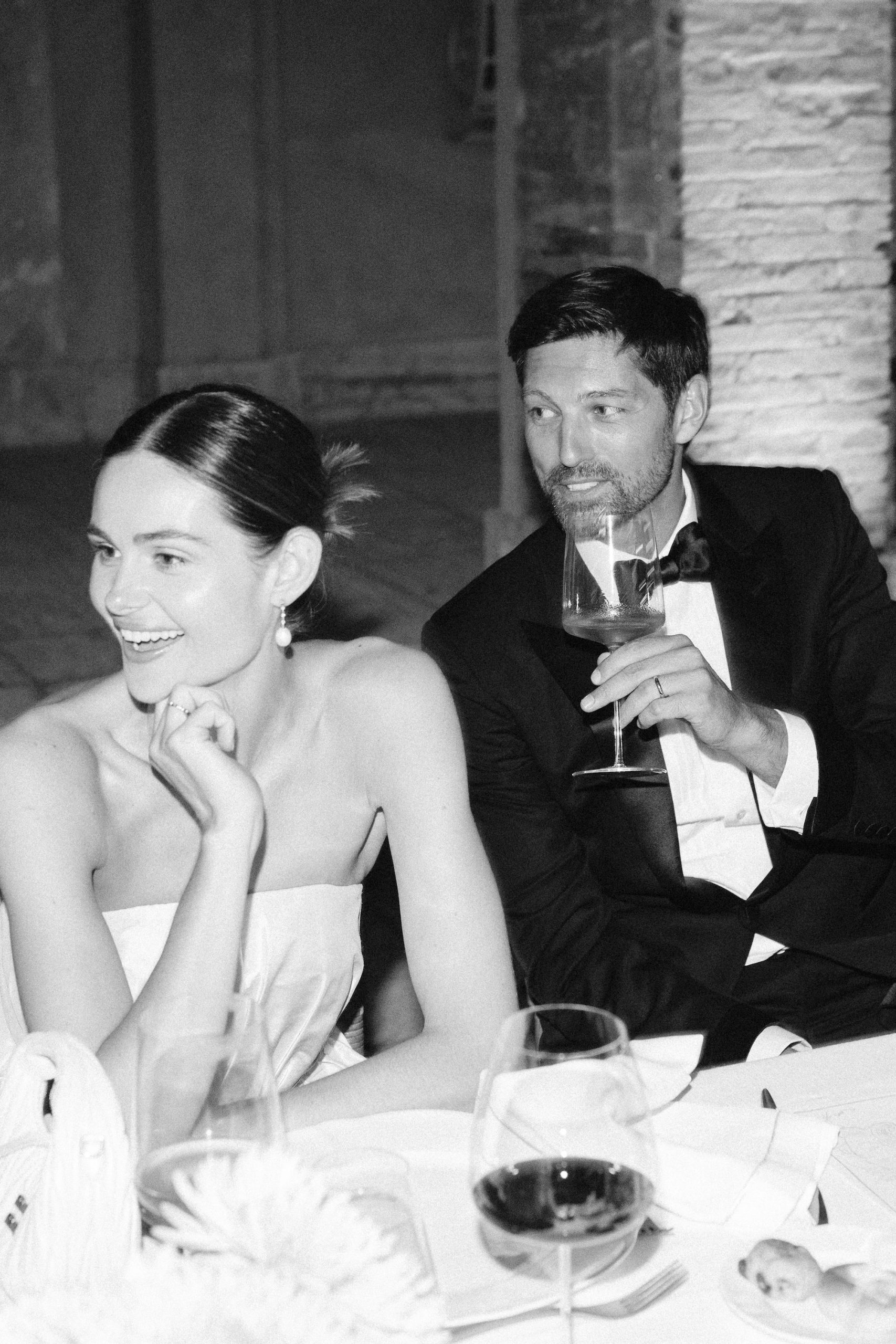 Samantha en Justin tijdens hun trouwweekend