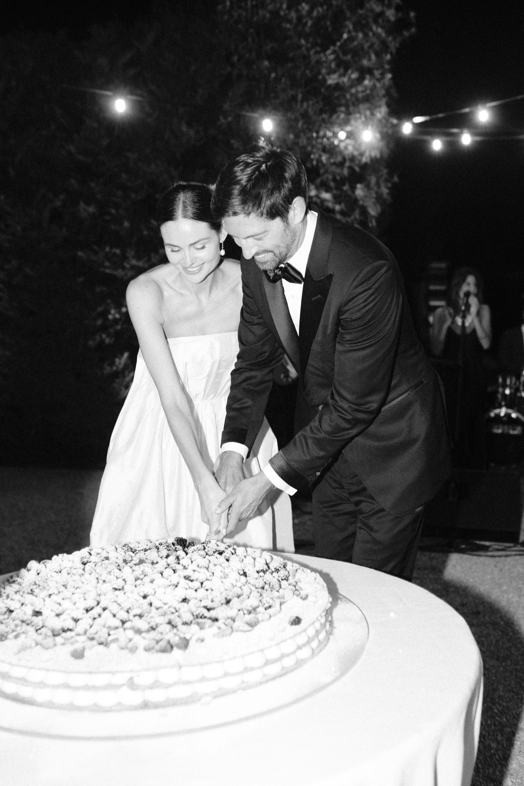 Samantha en Justin tijdens hun trouwweekend