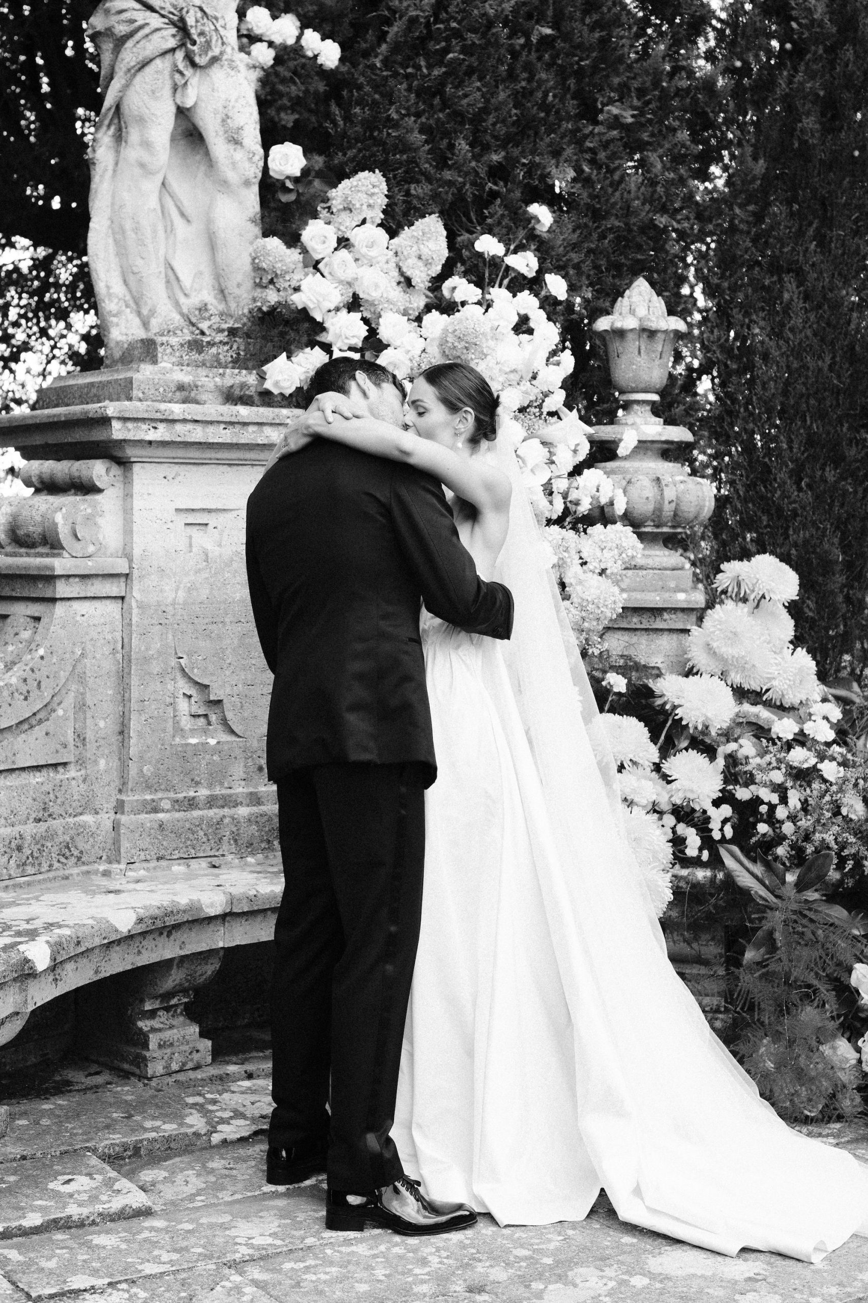 Samantha en Justin tijdens hun trouwweekend