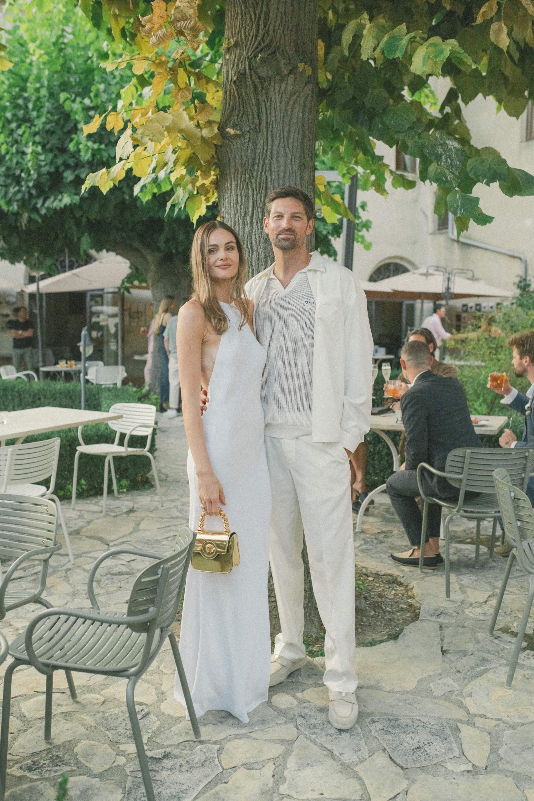 Samantha en Justin tijdens hun trouwweekend