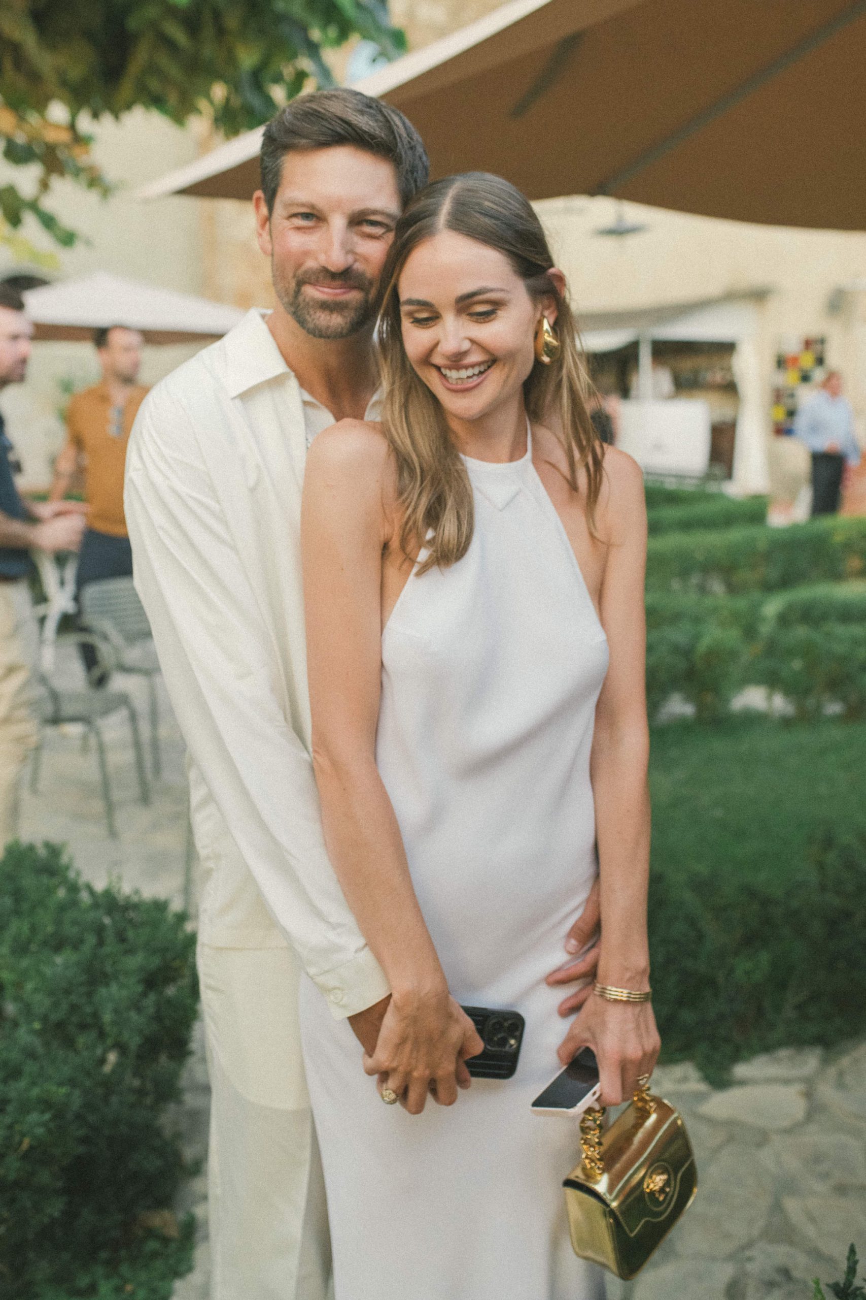 Samantha en Justin tijdens hun trouwweekend