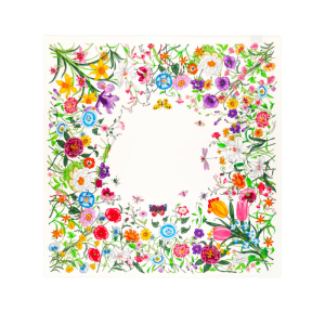 Bloemige sjaal van Gucci