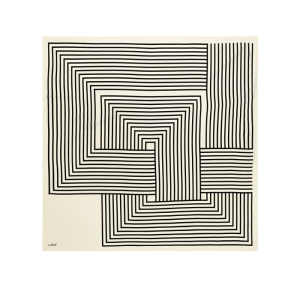 Foulard met geometrische vormen van Arket.