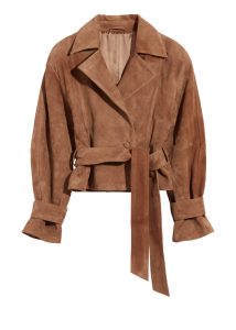 Other Stories korte trenchcoat van suede