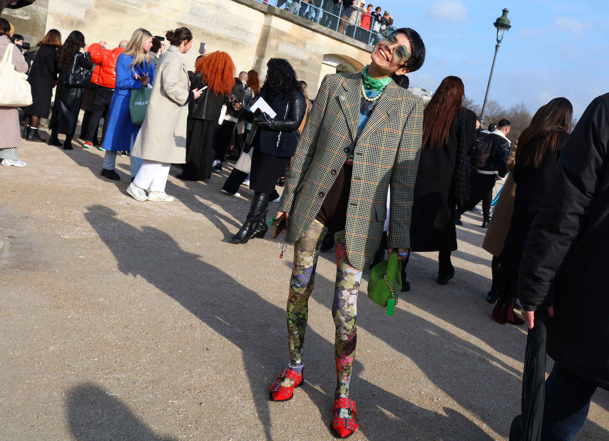 Streetstyle tijdens Paris Fashion Week herfst/winter 2024