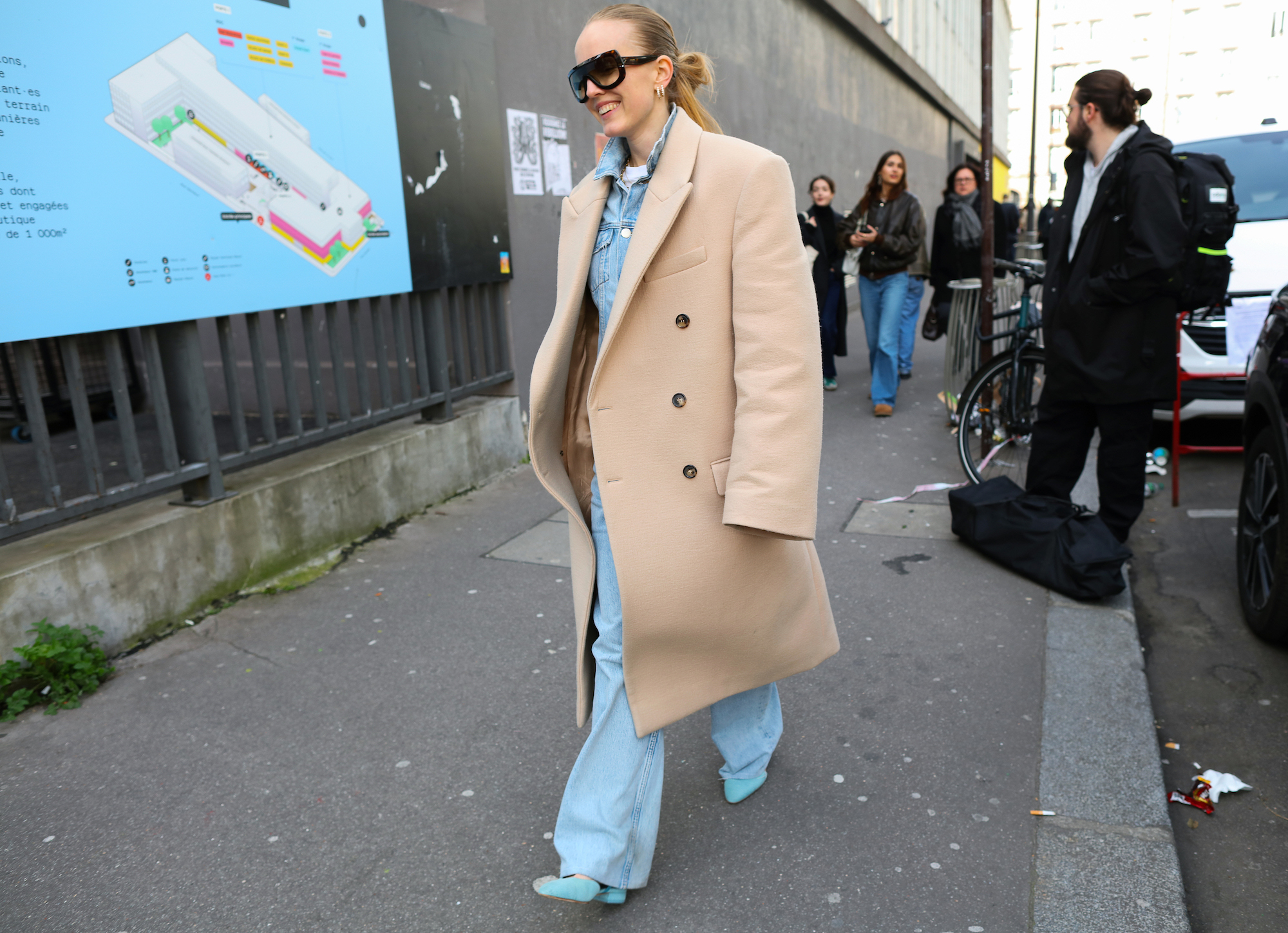 Streetstyle tijdens Paris Fashion Week herfst/winter 2024