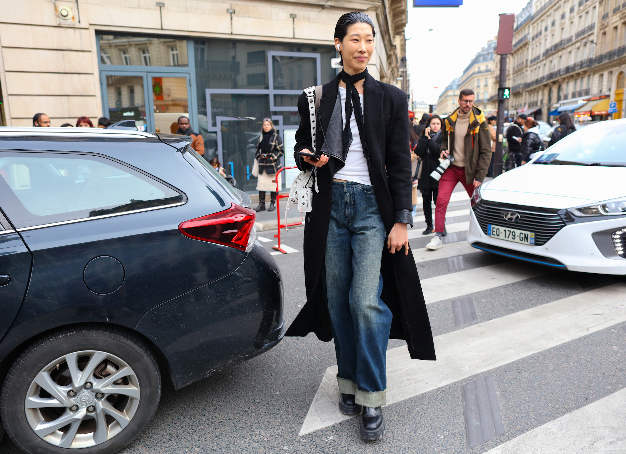 Streetstyle tijdens Paris Fashion Week herfst/winter 2024
