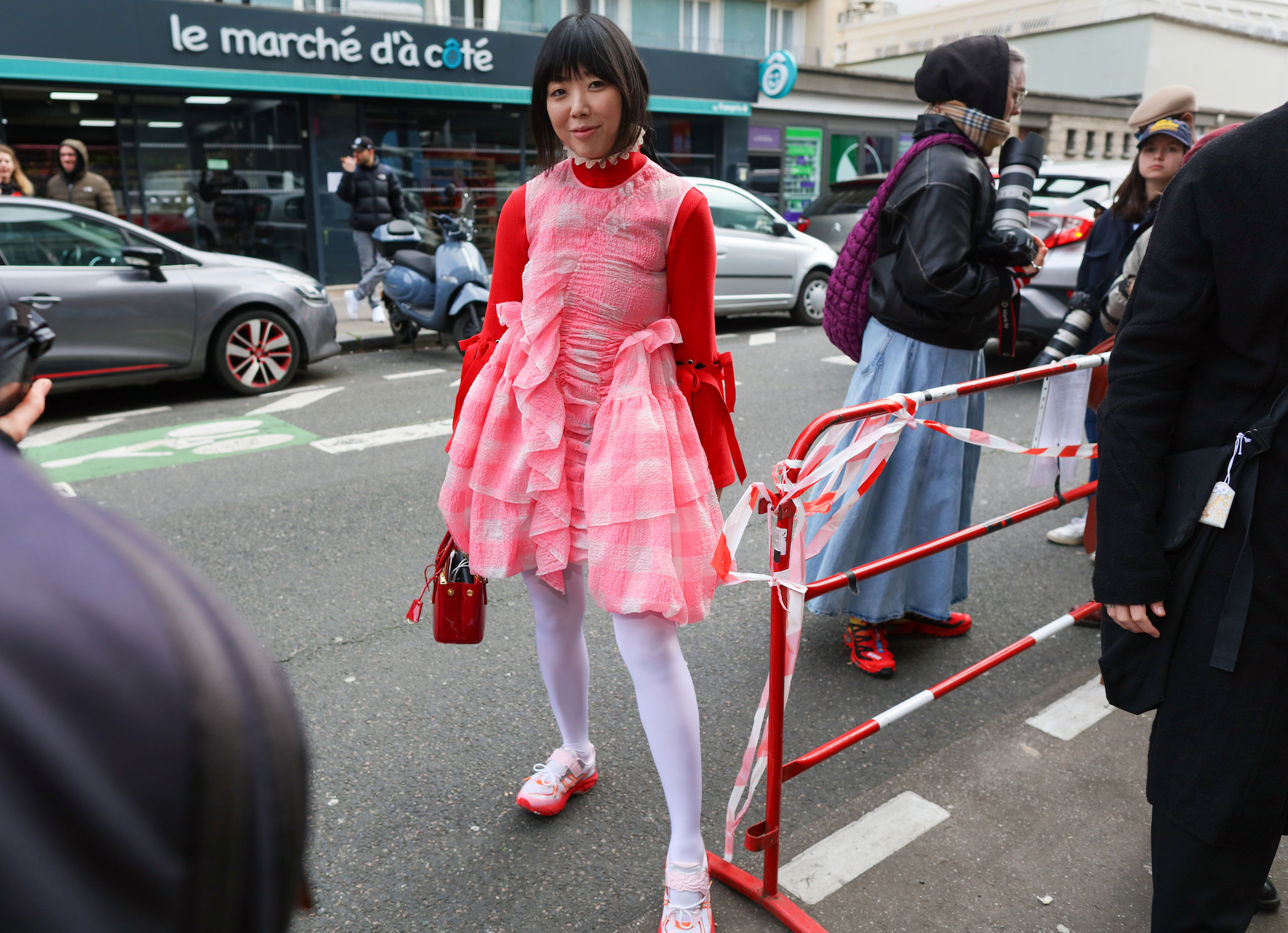 Streetstyle tijdens Paris Fashion Week herfst/winter 2024