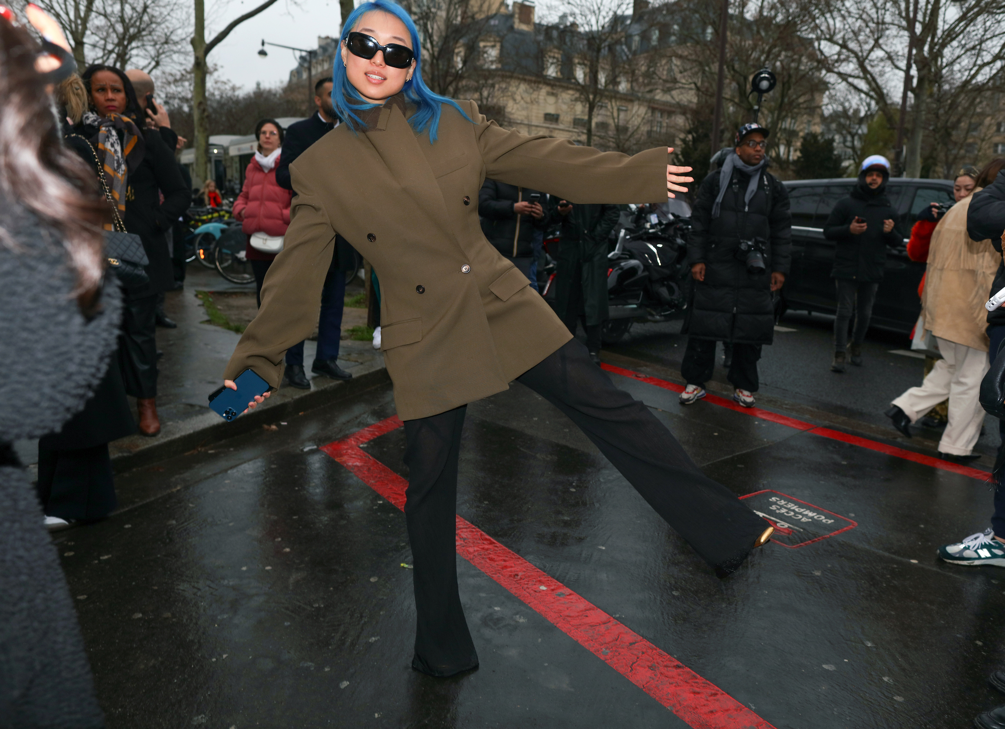 Streetstyle tijdens Paris Fashion Week herfst/winter 2024