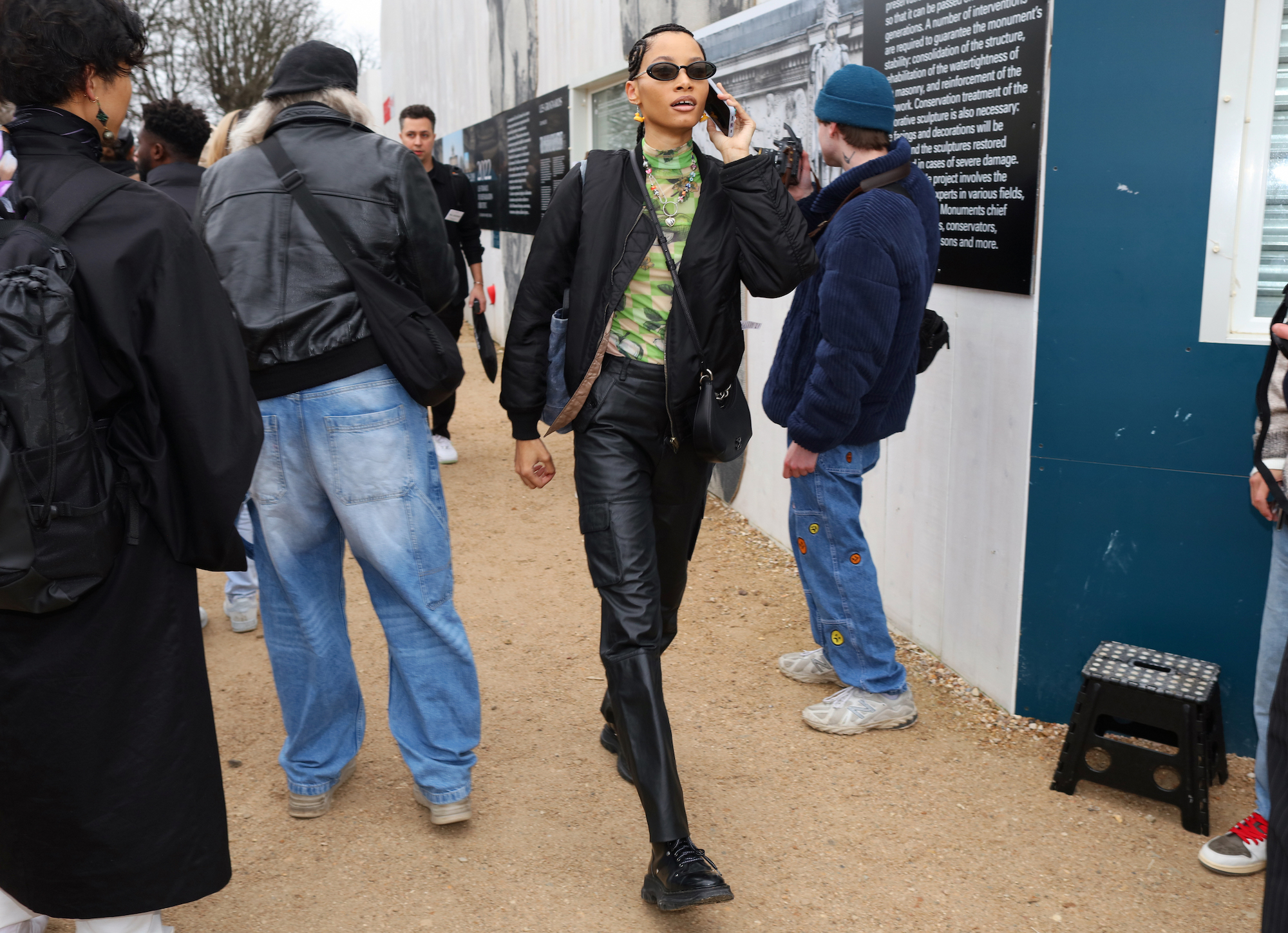 Streetstyle tijdens Paris Fashion Week herfst/winter 2024