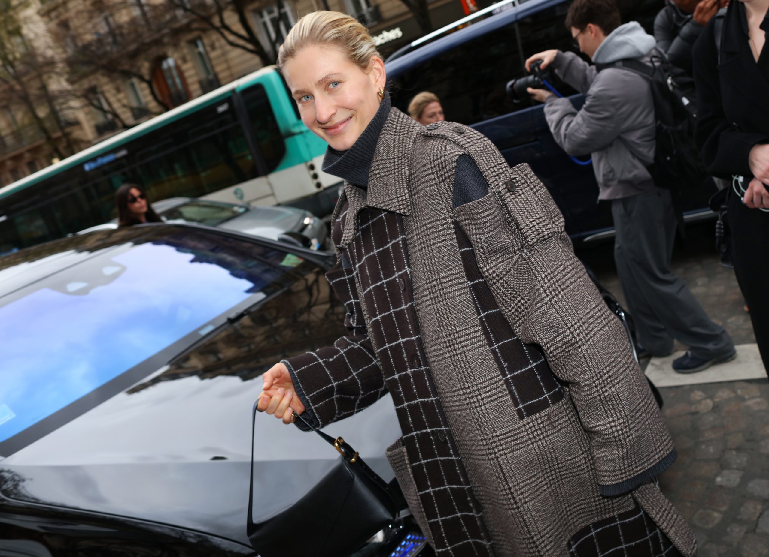 Een streetstylelook tijdens PFW