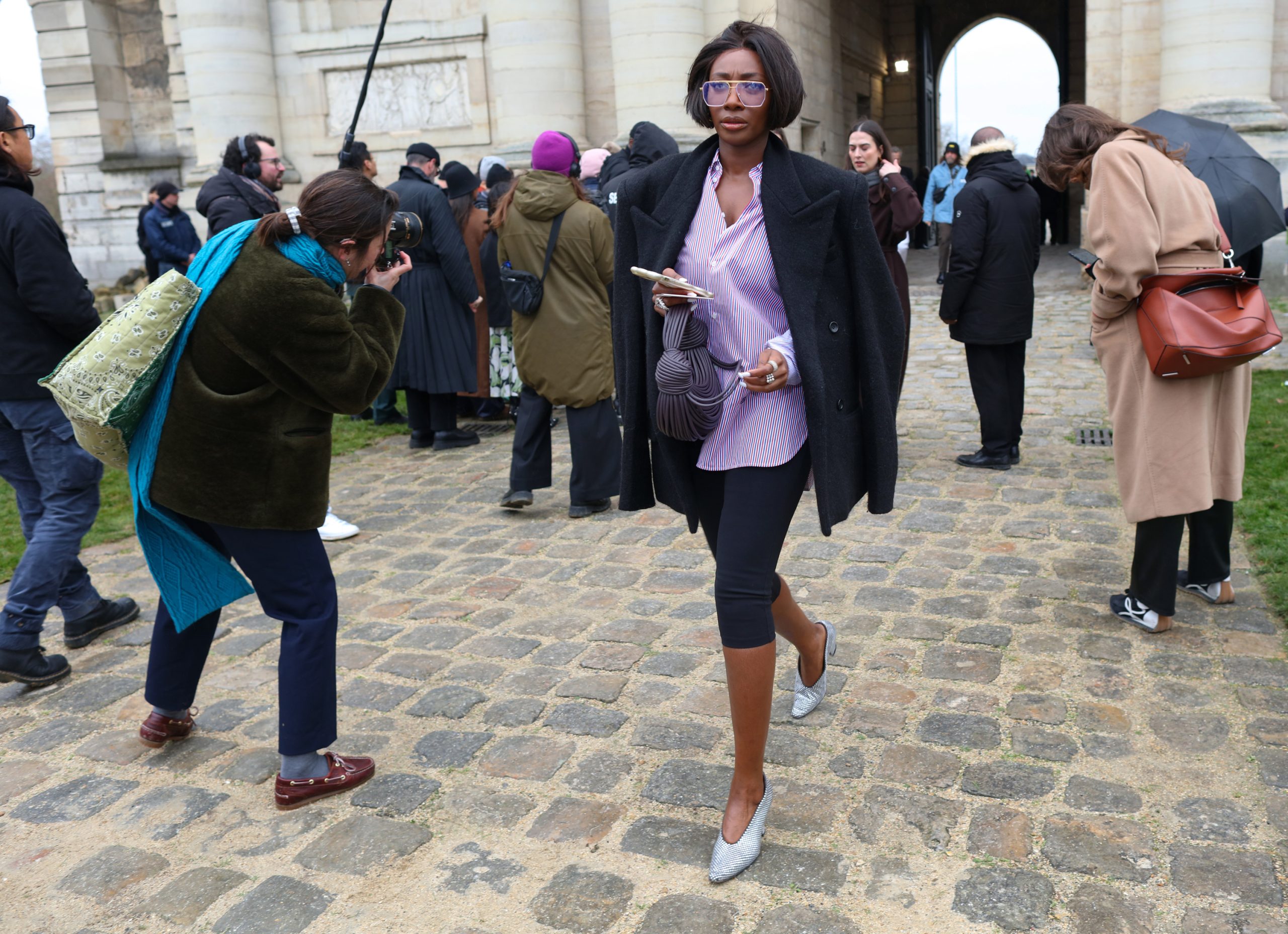 Een streetstylelook tijdens PFW